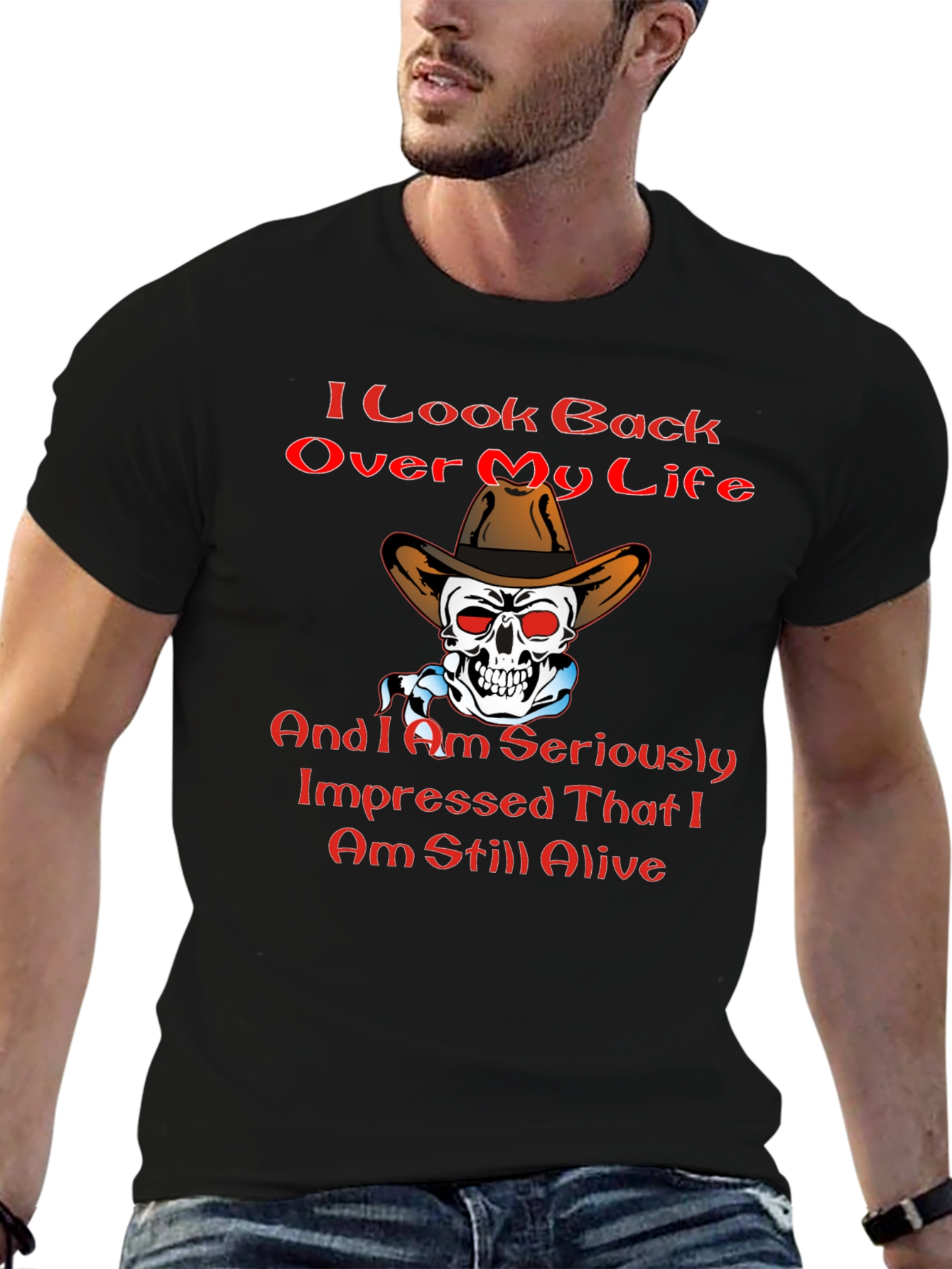 Humorous Still Alive Graphic T-Shirt