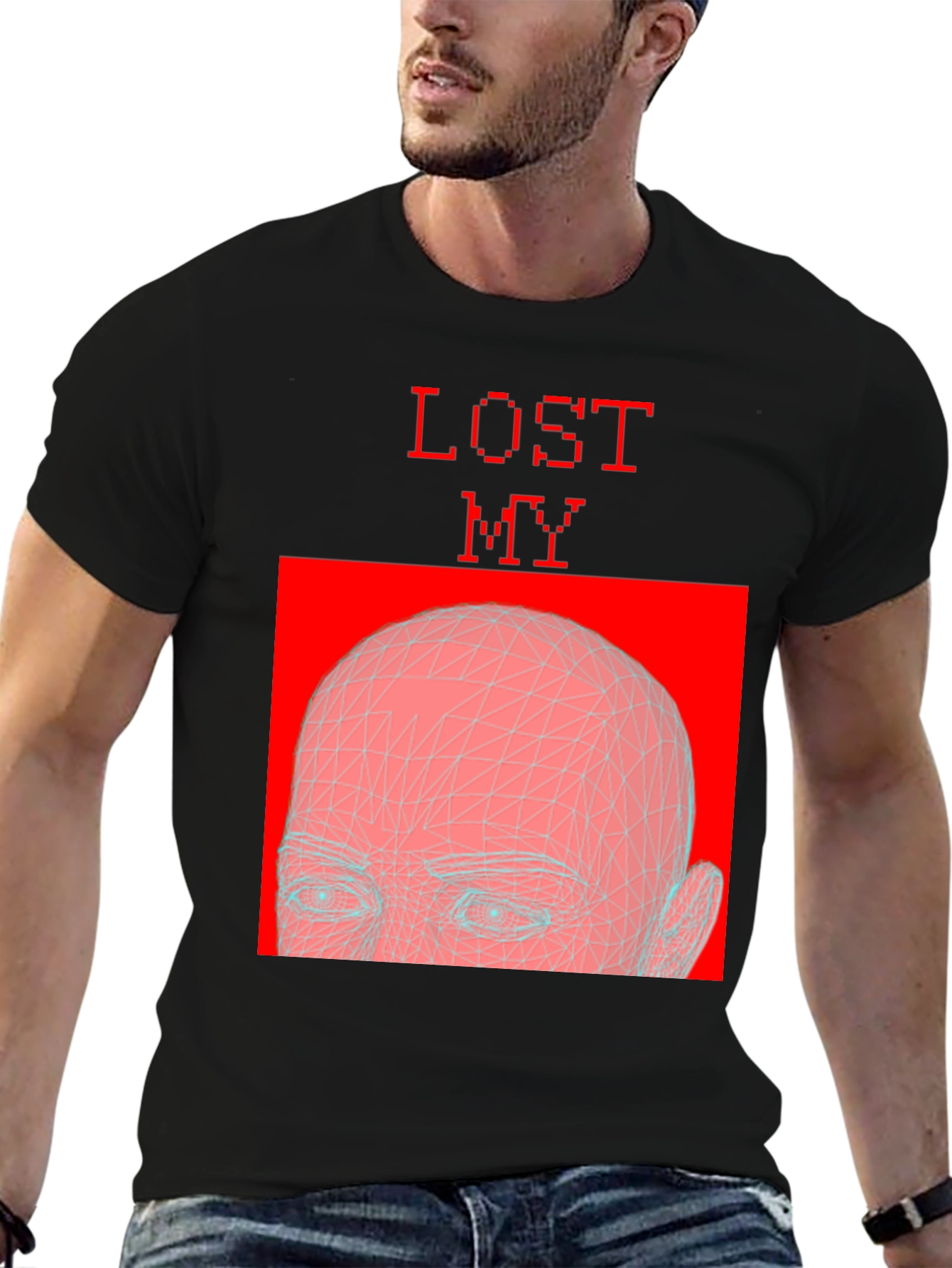 Lost My Mind Graphic Tee - Black