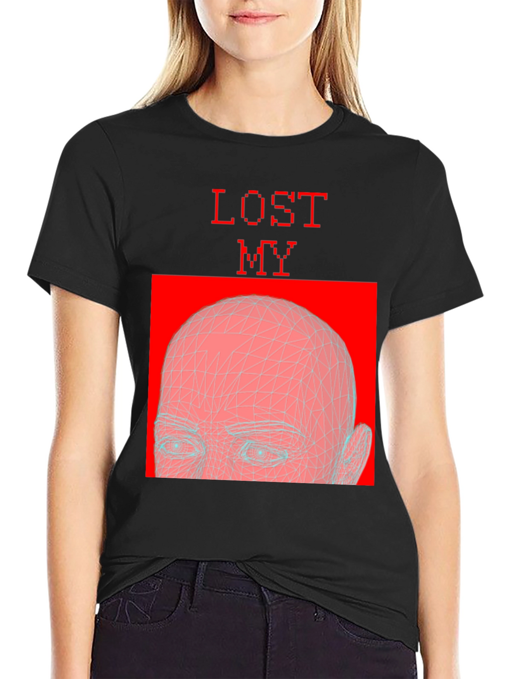 Lost My Mind Graphic Tee - Black
