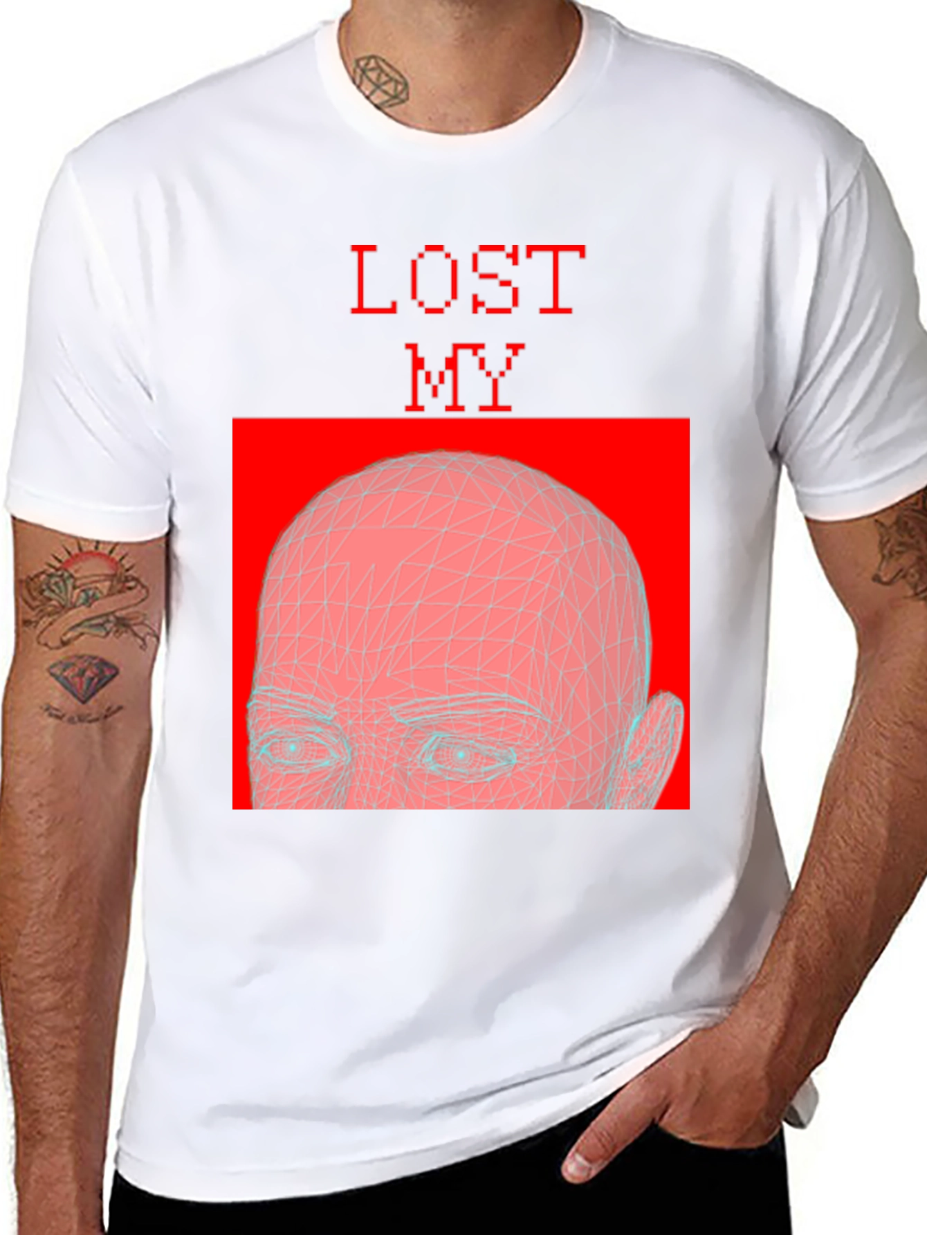 Lost My Mind Graphic Tee - Black