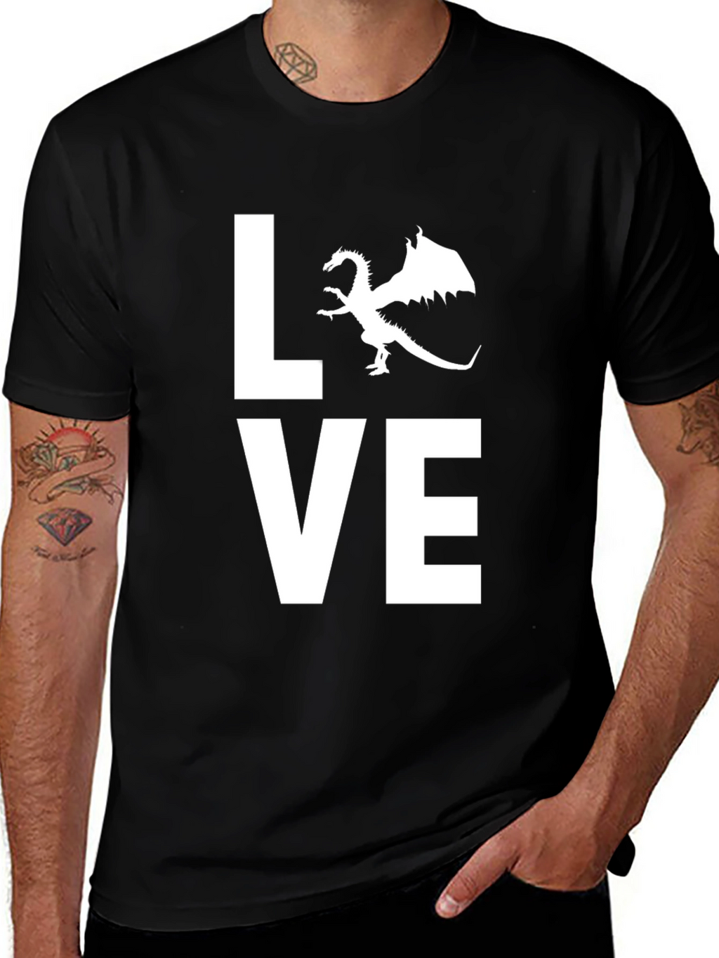 Dragon Love T-Shirt - Graphic Tee