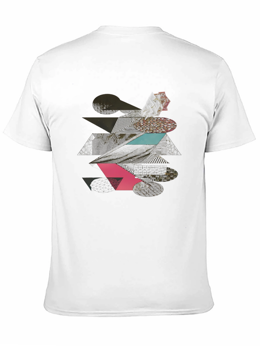 Geometric Graphic Print Tee - Modern Black T-Shirt