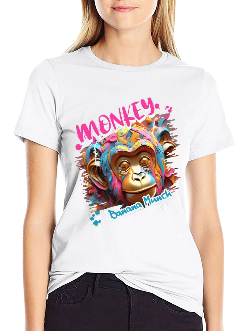 Monkey Banana Munch Graphic T-Shirt