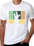 Retro Cactus Graphic T-Shirt