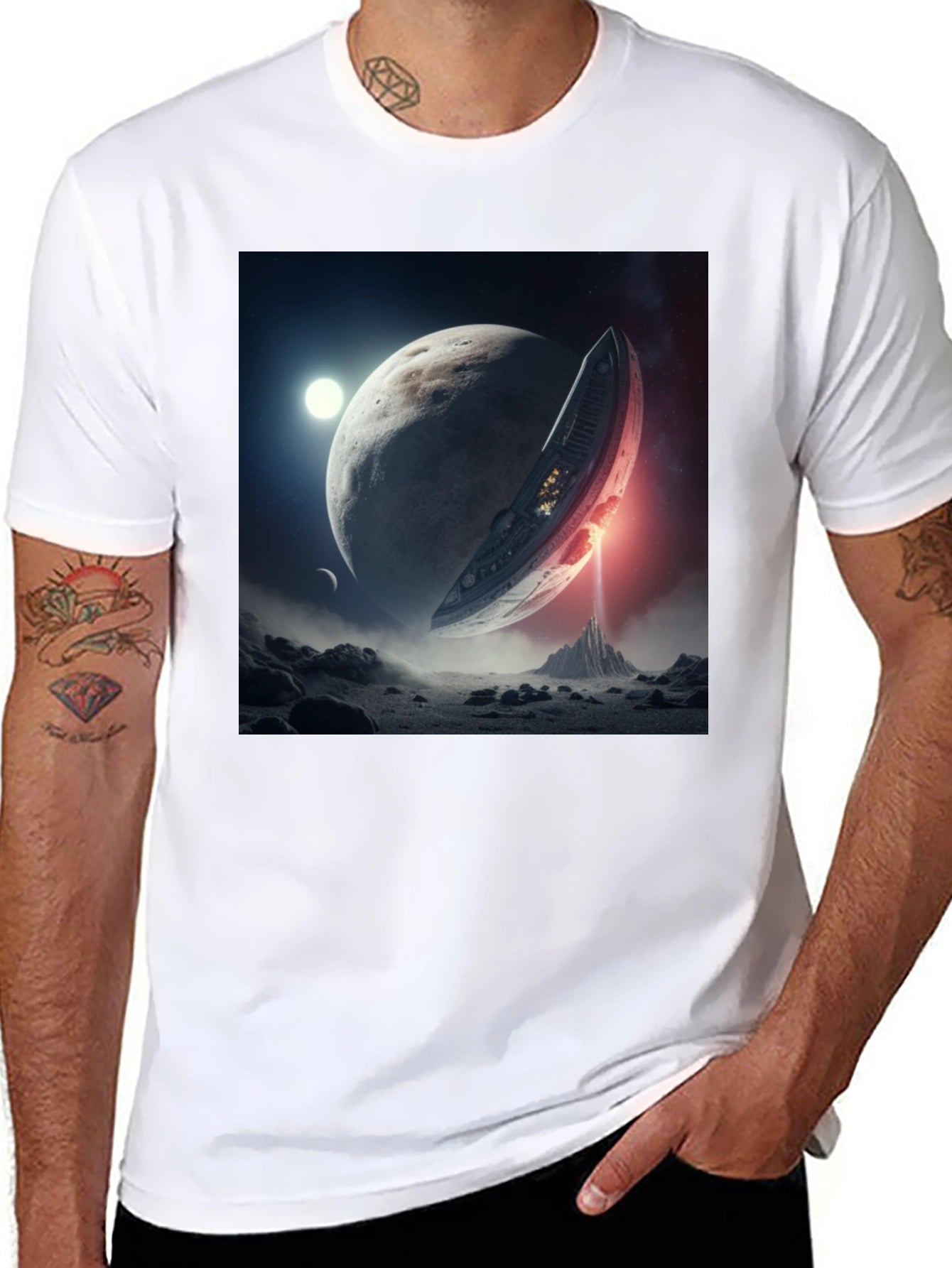 Sci-Fi Planet Landing T-Shirt