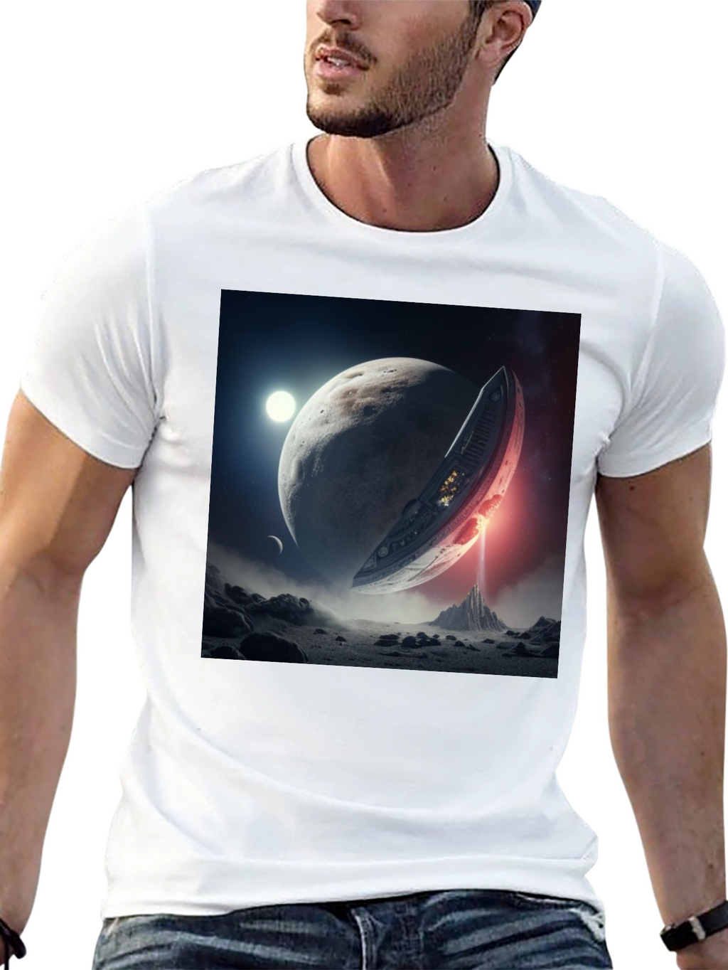 Sci-Fi Planet Landing T-Shirt
