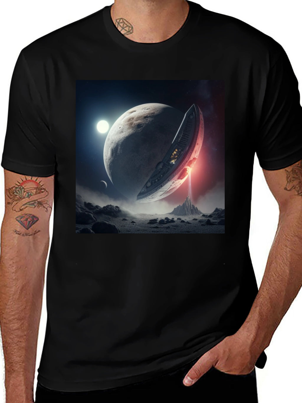 Sci-Fi Planet Landing T-Shirt