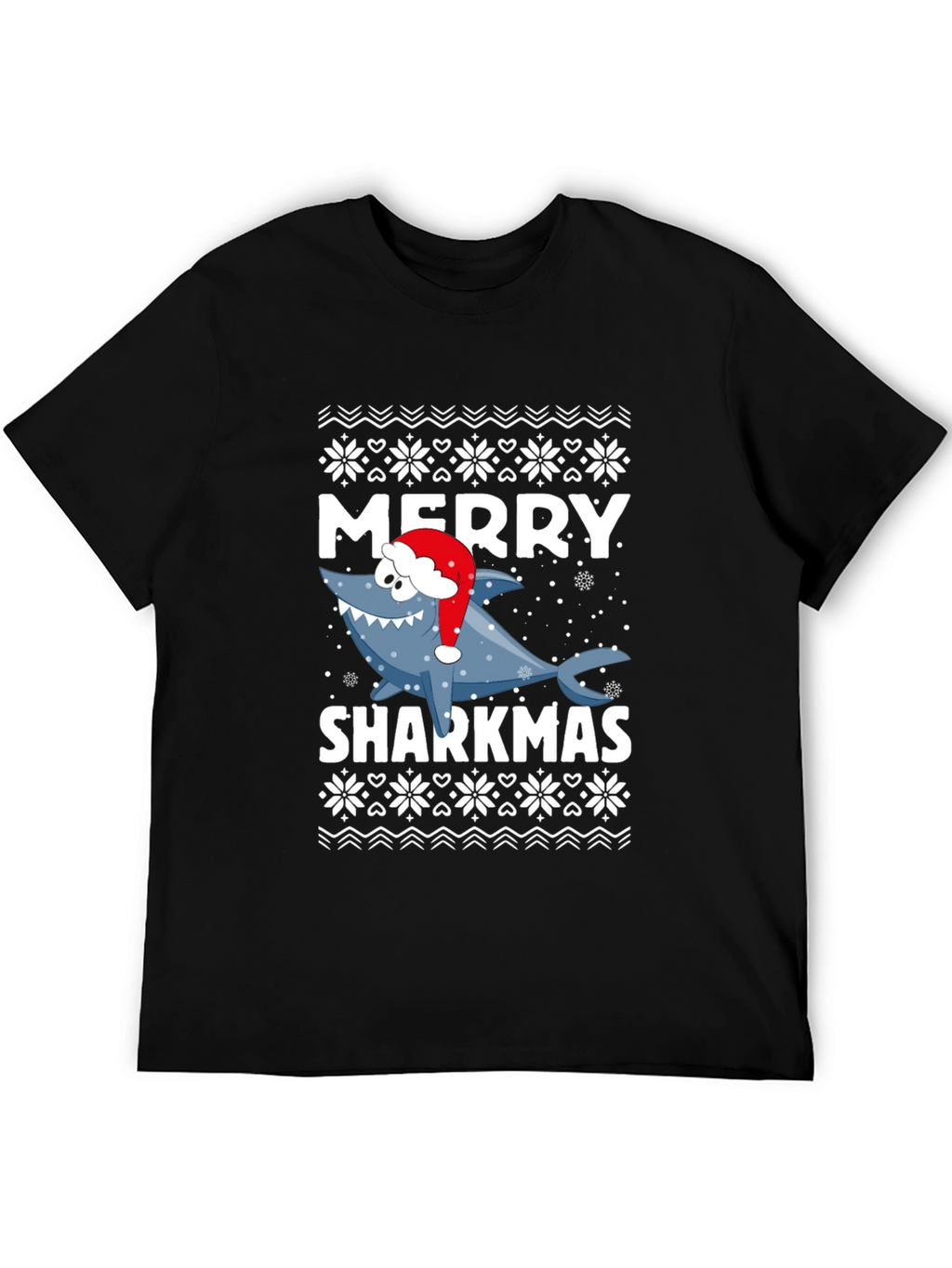 Merry Sharkmas T-Shirt - Festive Holiday Graphic Tee
