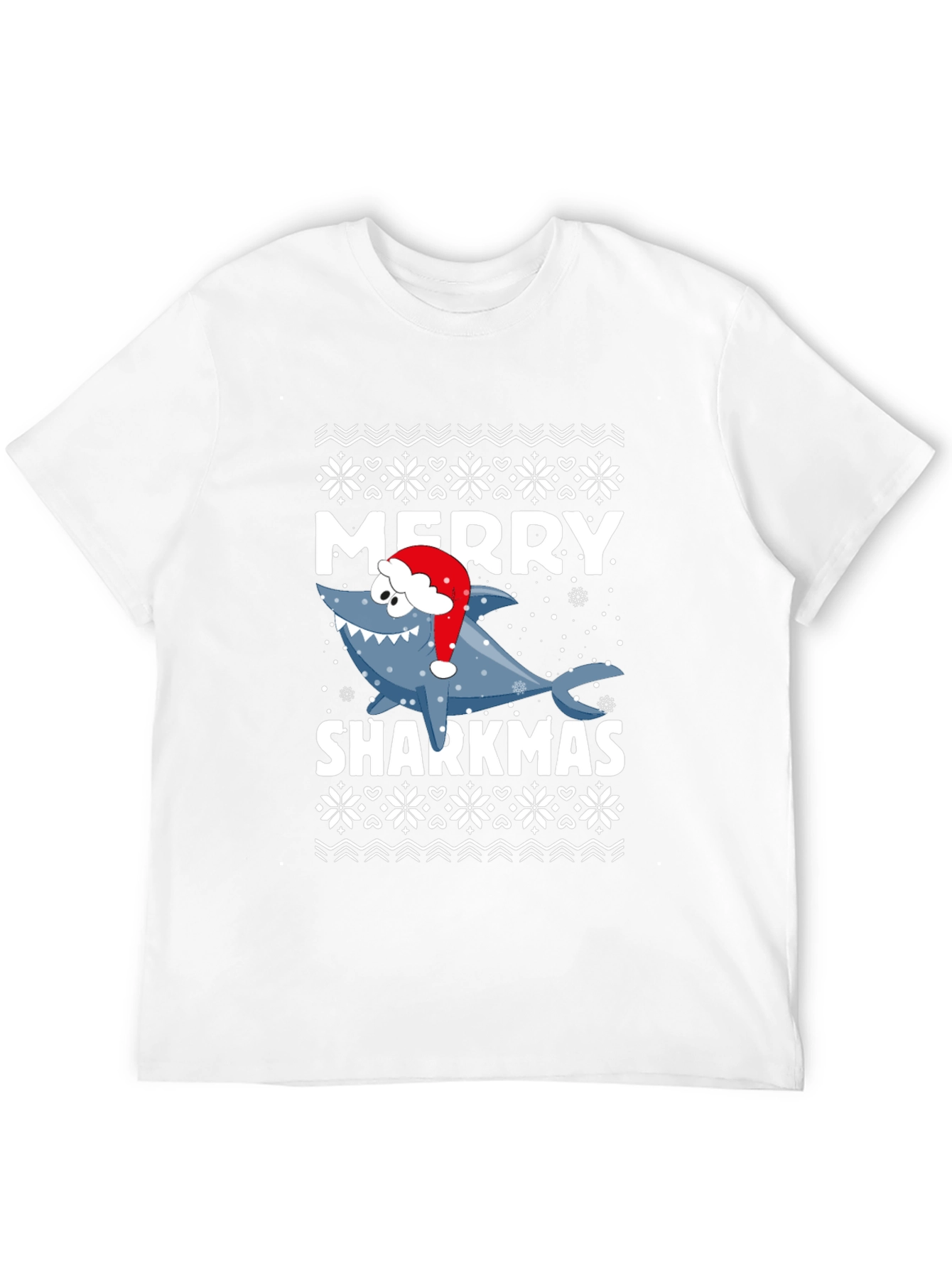 Merry Sharkmas T-Shirt - Festive Holiday Graphic Tee