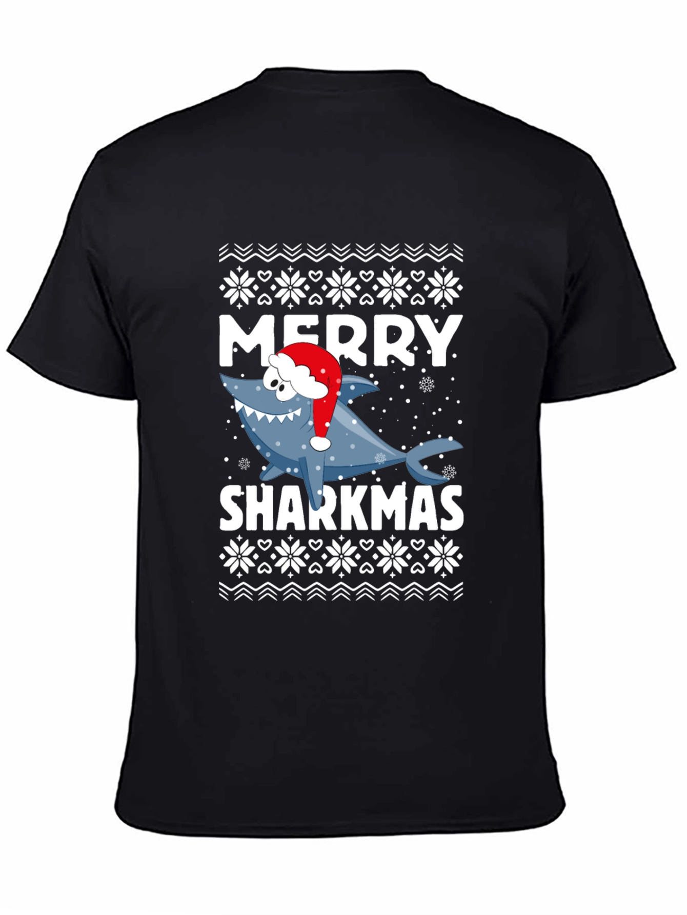 Merry Sharkmas T-Shirt - Festive Holiday Graphic Tee