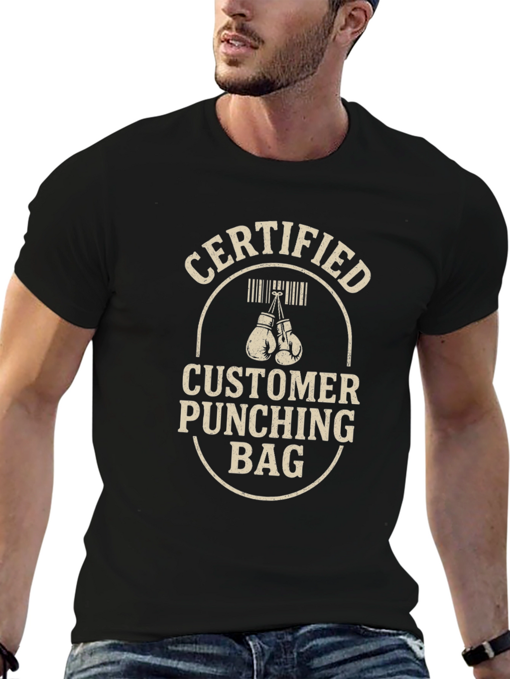 Certified Customer Punching Bag Graphic Tee