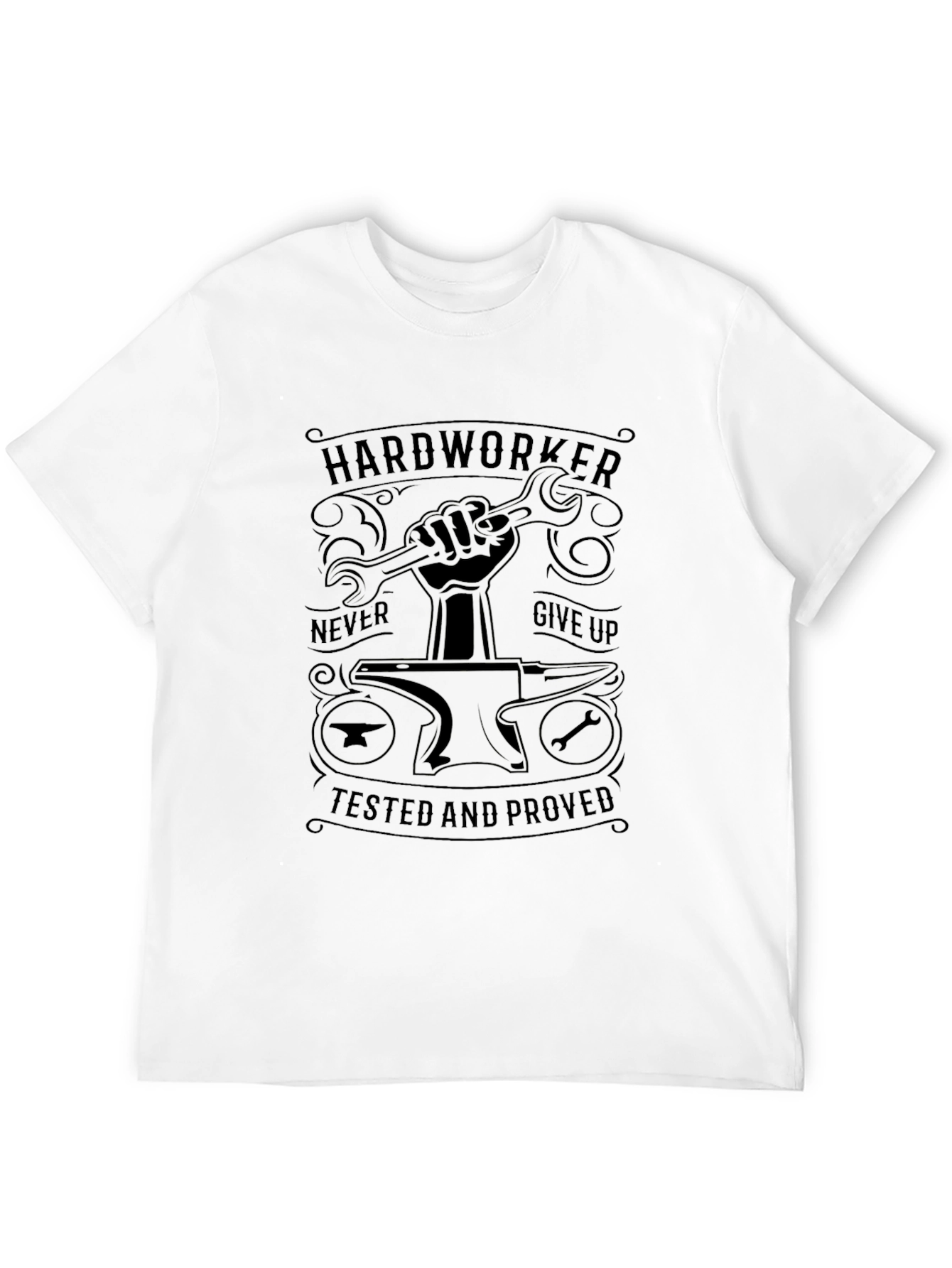 Hardworker Graphic Tee - Never Give Up