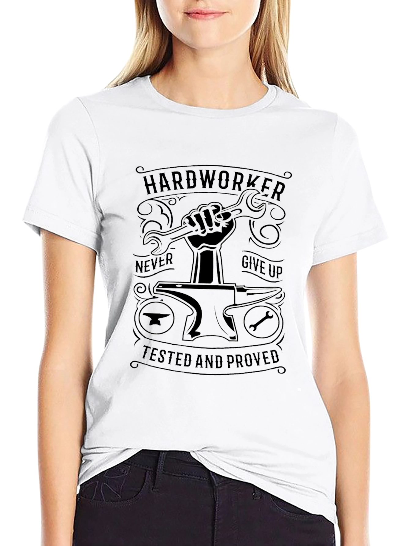 Hardworker Graphic Tee - Never Give Up