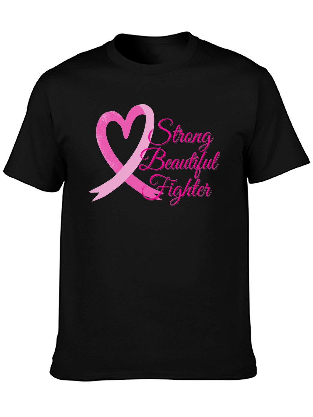 Breast Cancer Awareness T-Shirt: Strong Beautiful Fighter
