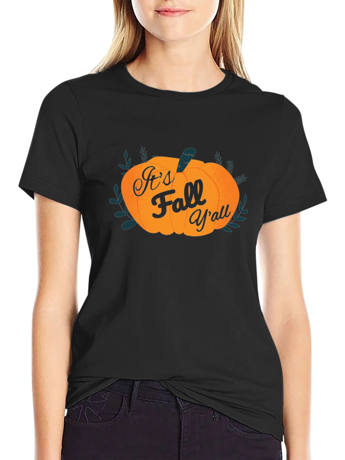 Its Fall Yall Pumpkin T-Shirt - Spooky Season
