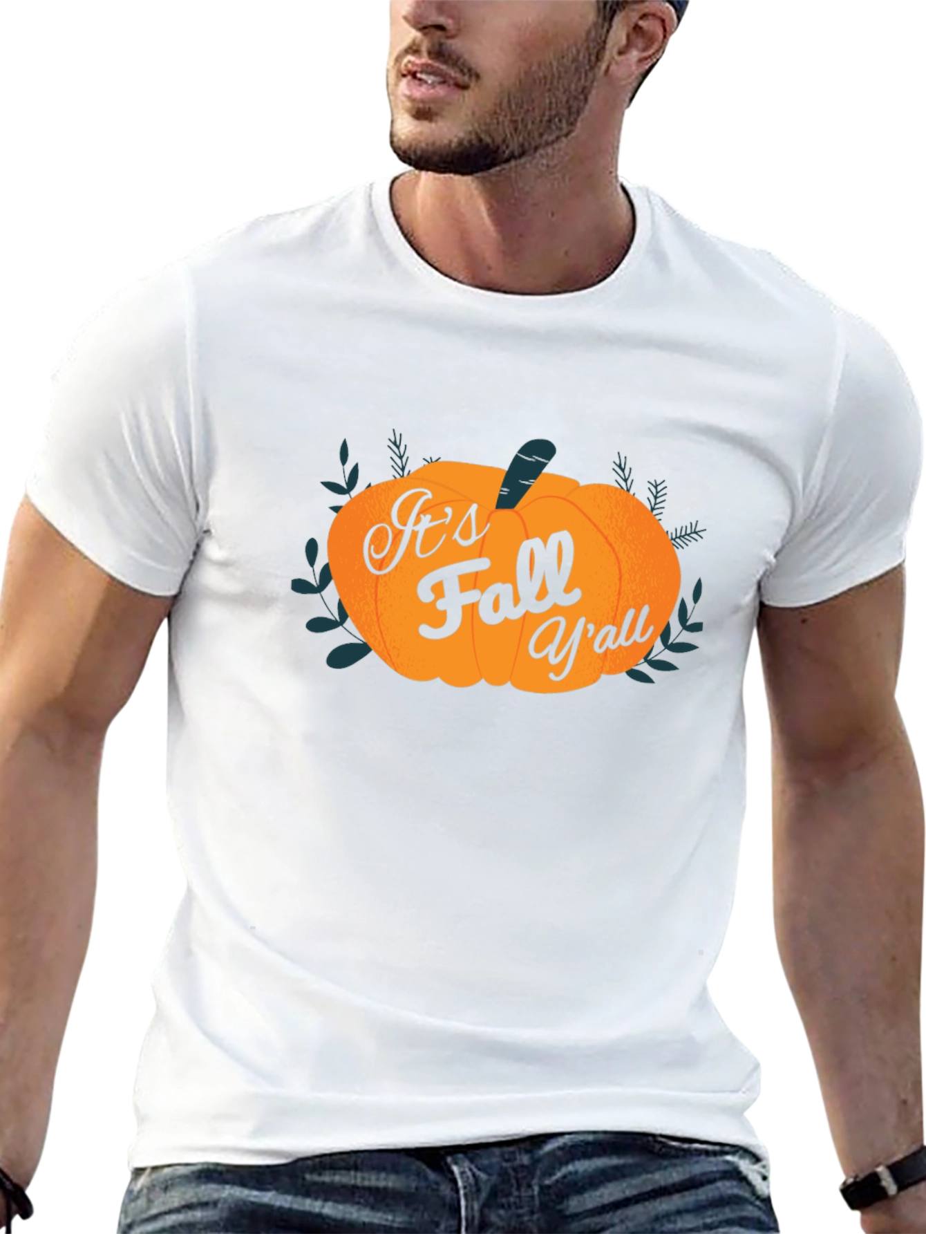 Its Fall Yall Pumpkin T-Shirt - Spooky Season