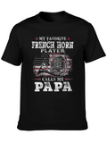 French Horn Player Papa T-Shirt