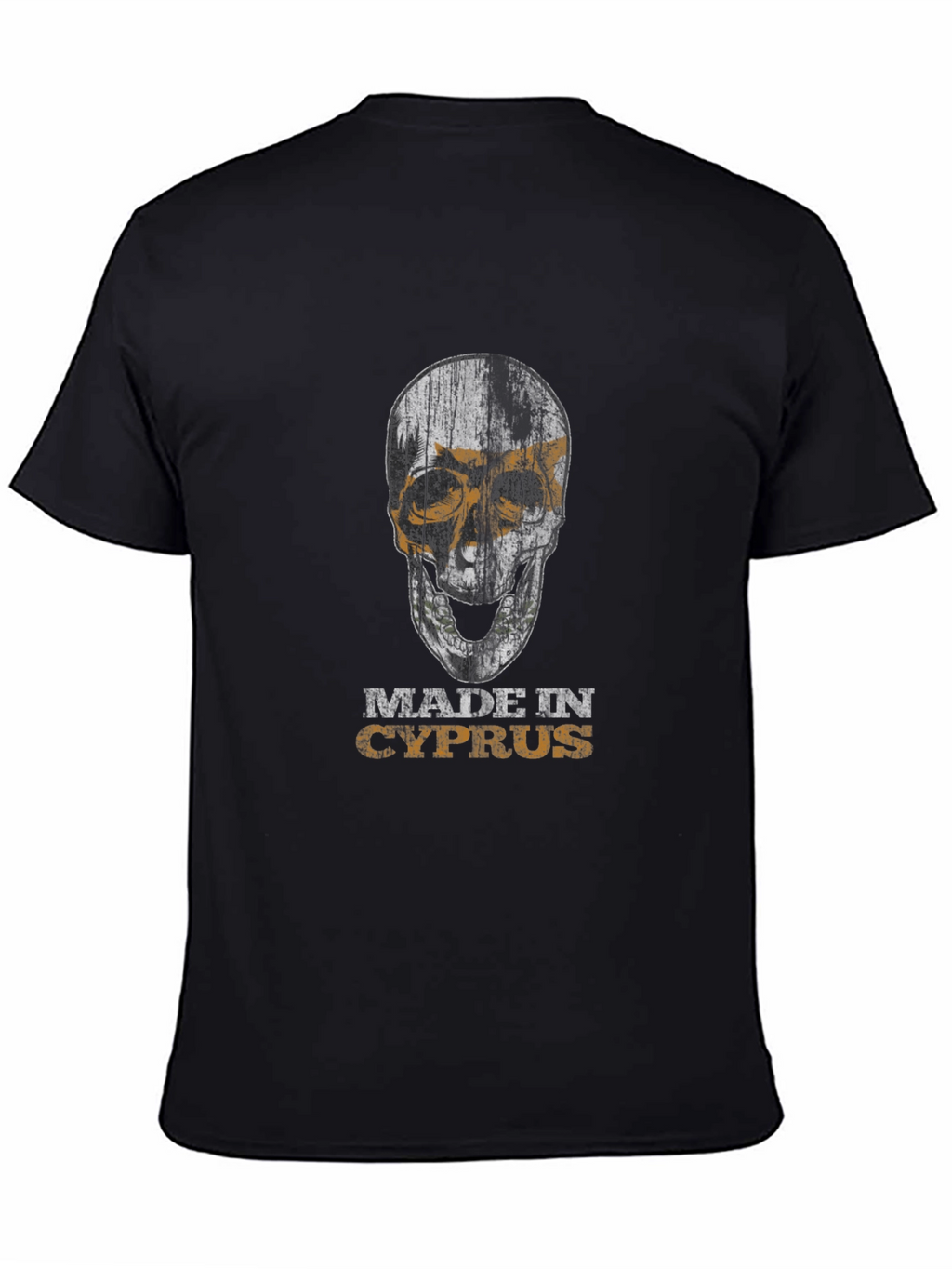 Made in Cyprus Skull Graphic T-Shirt