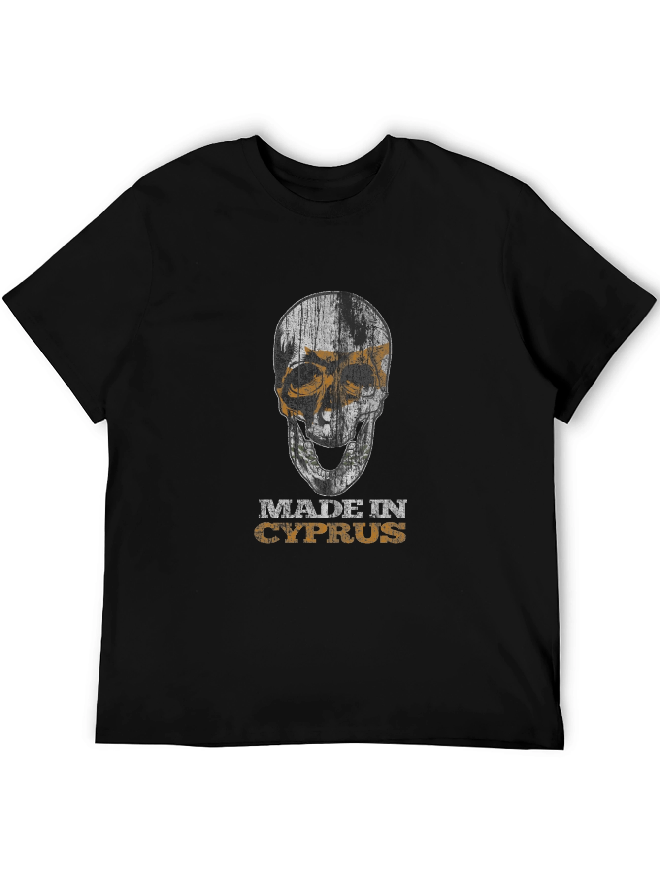 Made in Cyprus Skull Graphic T-Shirt