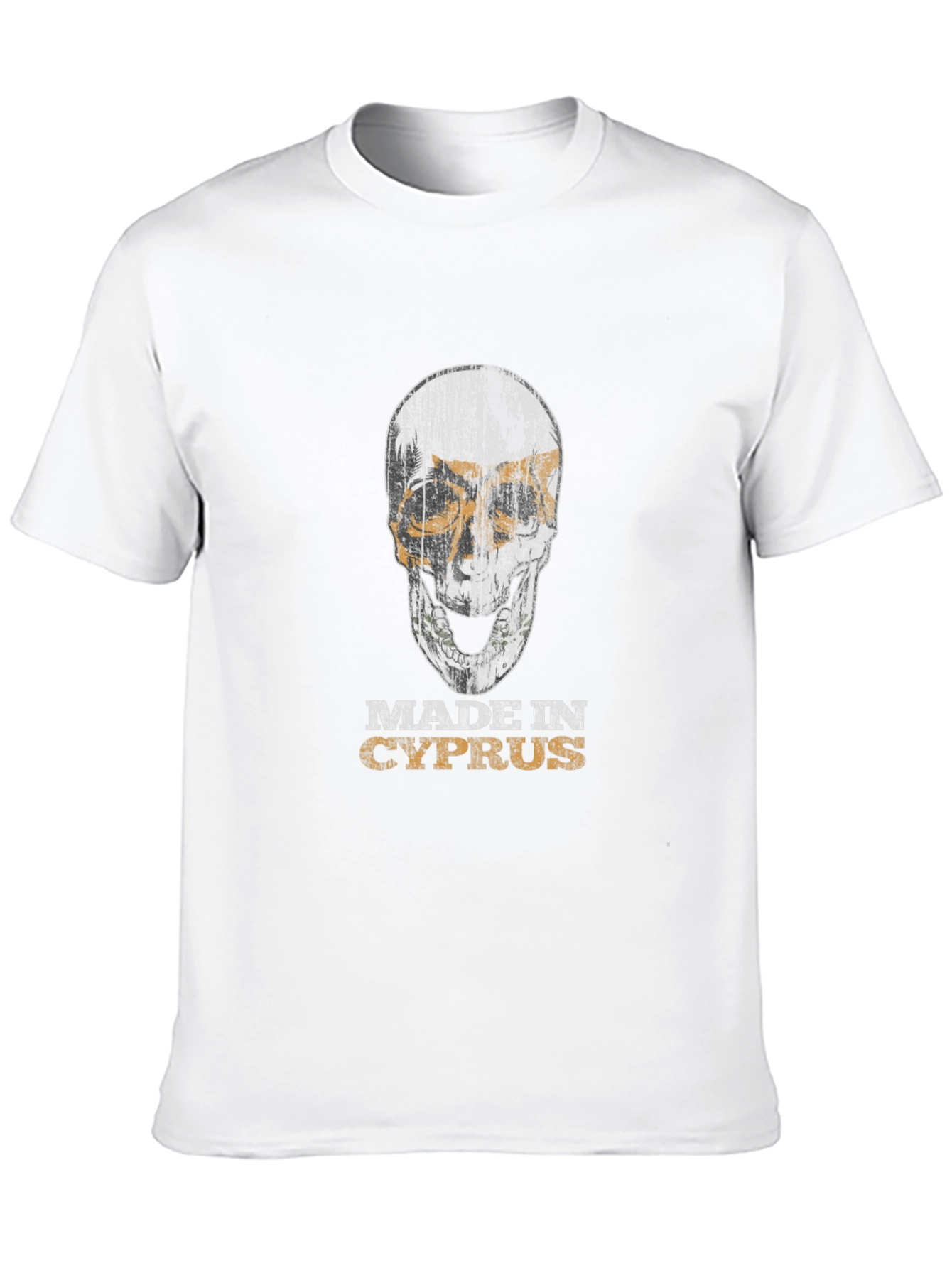 Made in Cyprus Skull Graphic T-Shirt