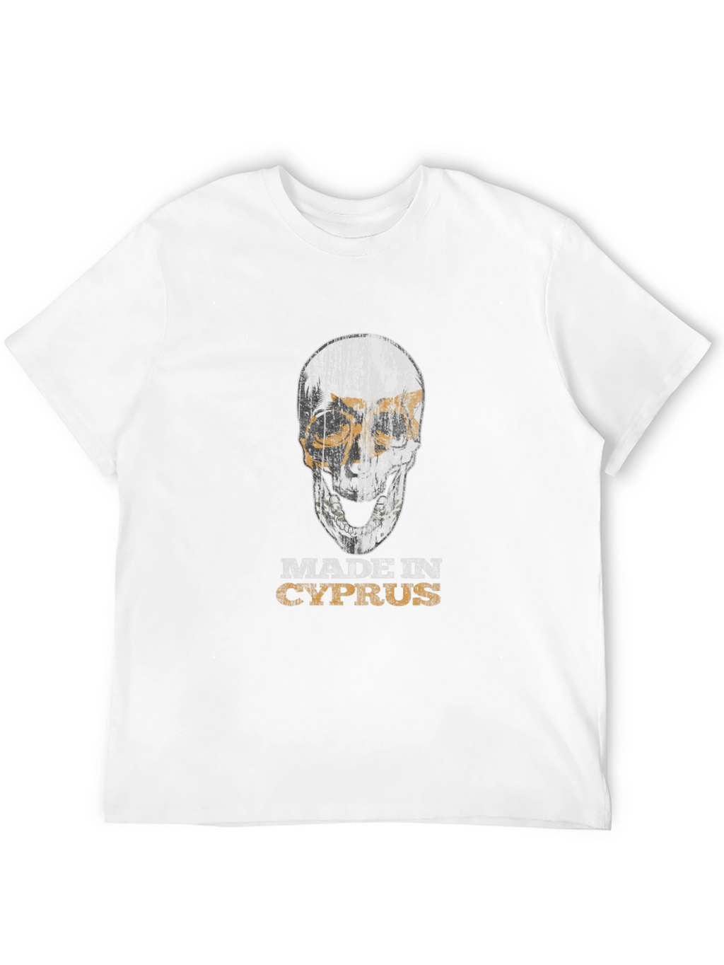 Made in Cyprus Skull Graphic T-Shirt
