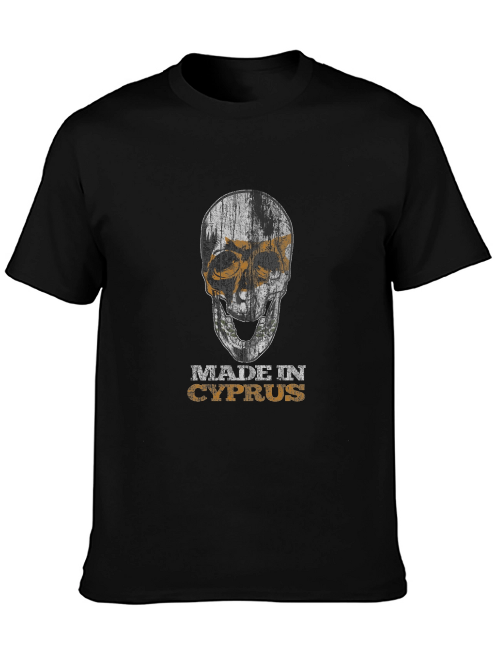 Made in Cyprus Skull Graphic T-Shirt
