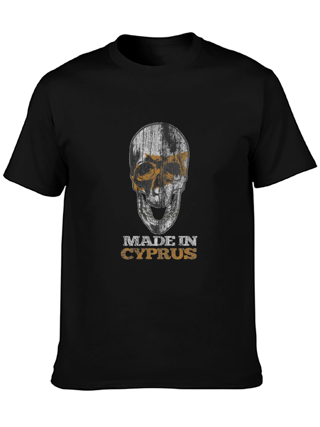Made in Cyprus Skull Graphic T-Shirt