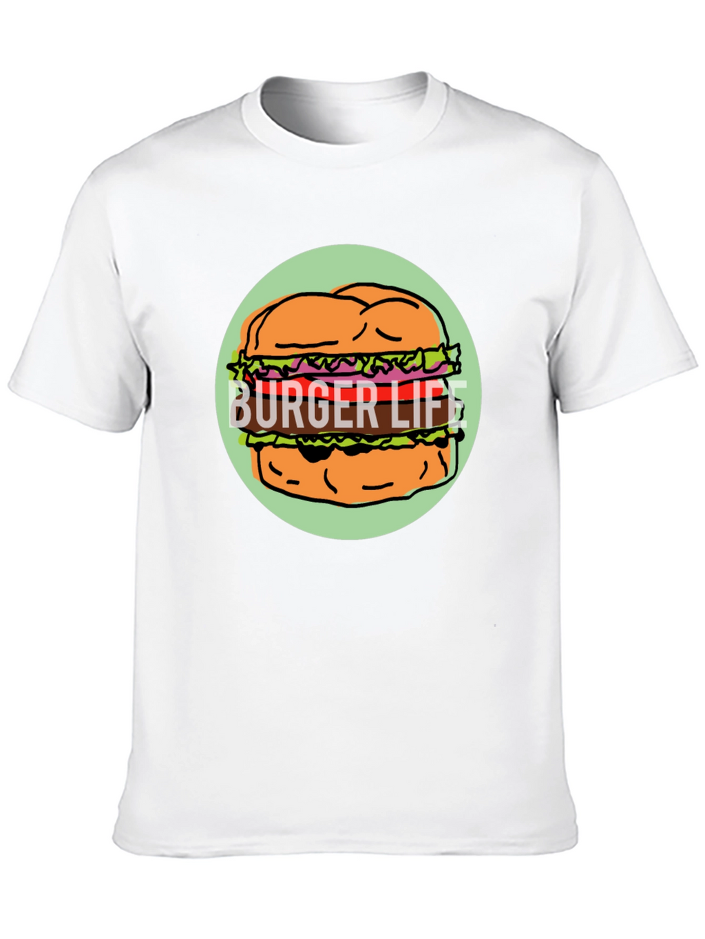 Burger Life Graphic Tee - Unisex Black T-Shirt