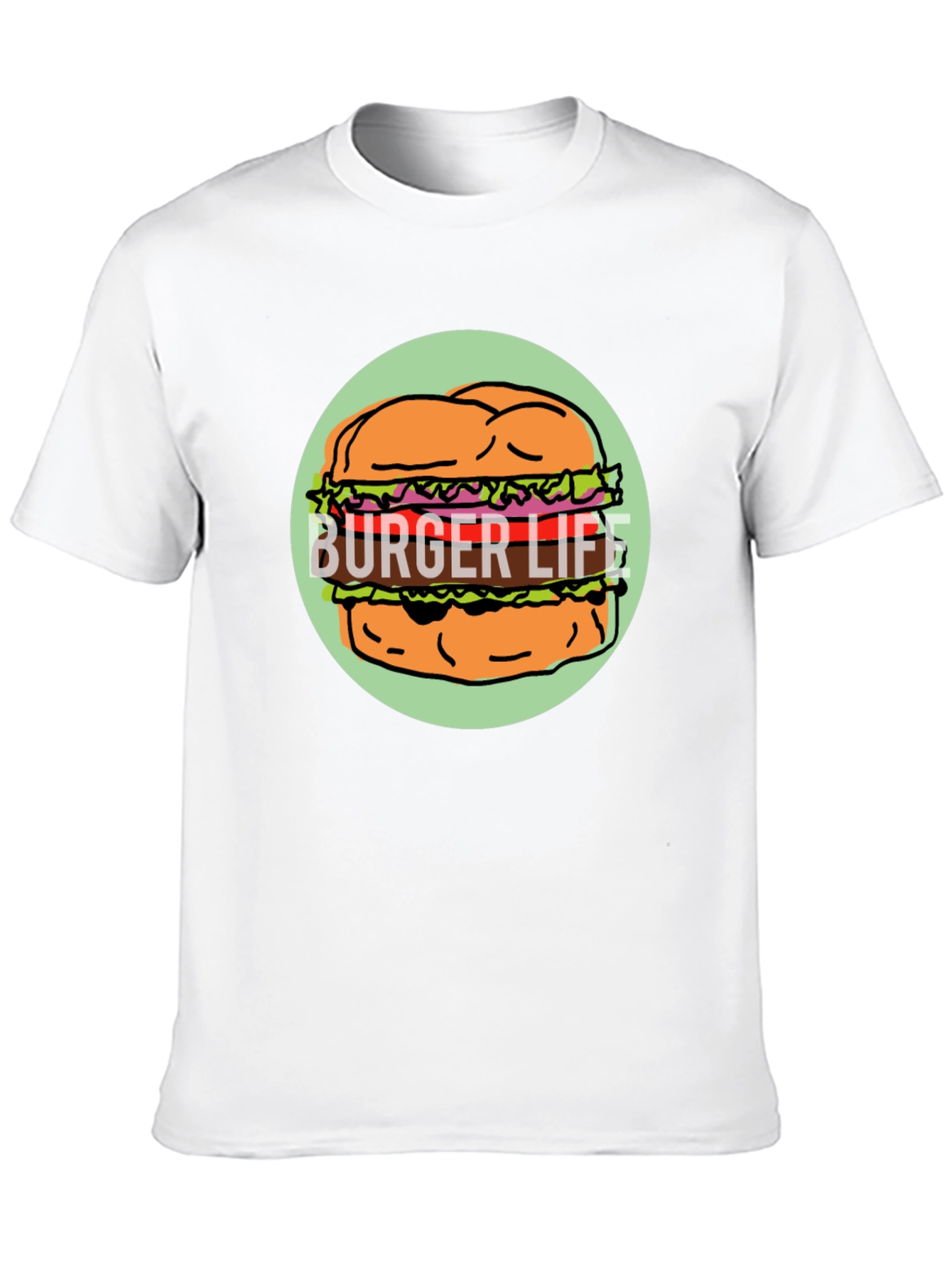 Burger Life Graphic Tee - Unisex Black T-Shirt