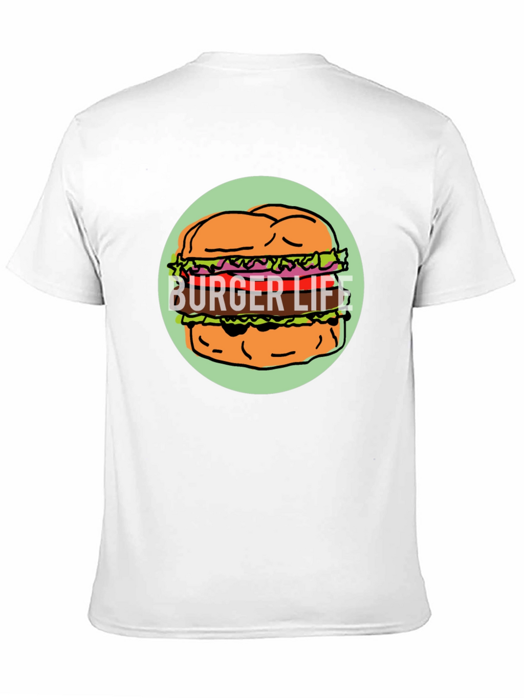 Burger Life Graphic Tee - Unisex Black T-Shirt