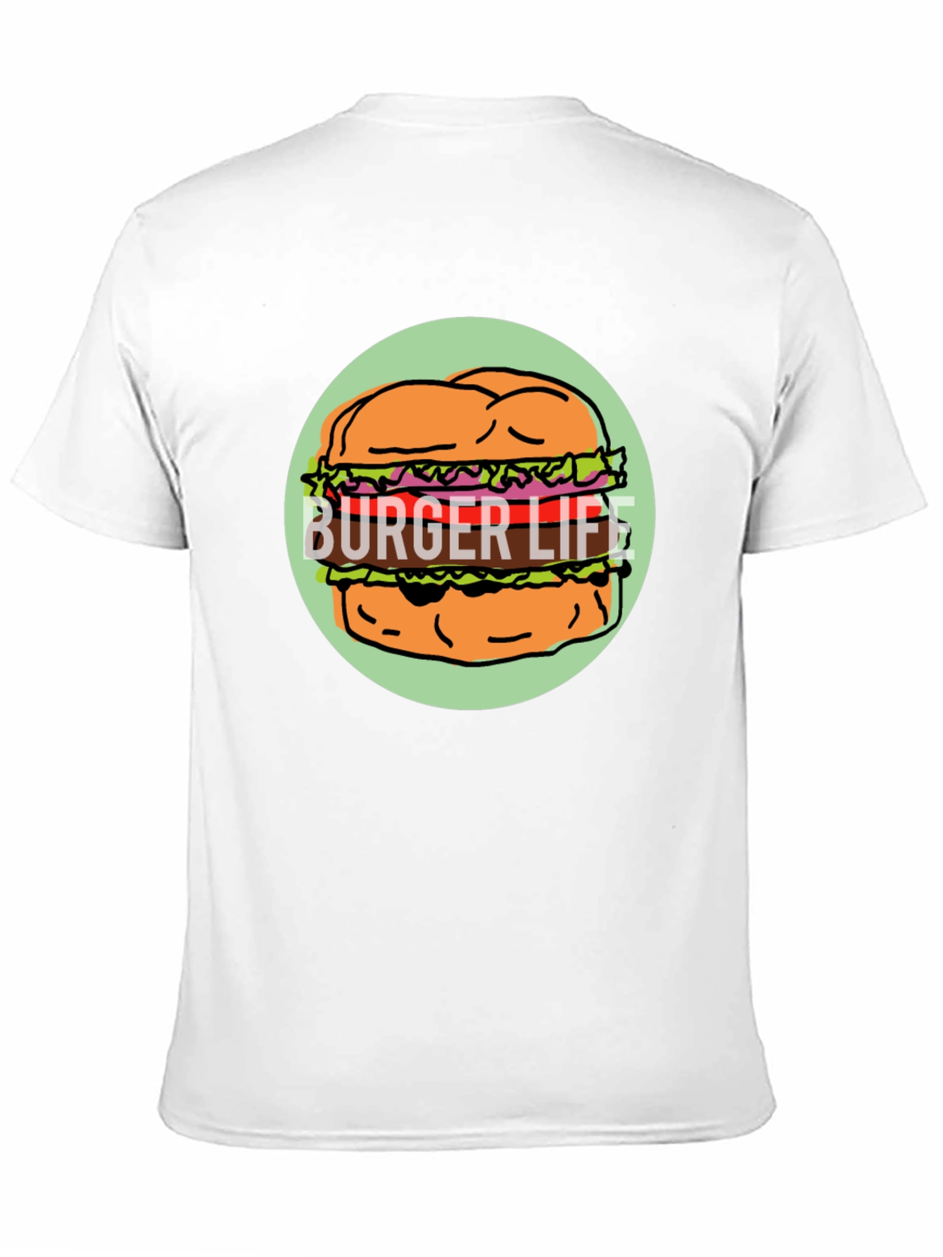 Burger Life Graphic Tee - Unisex Black T-Shirt