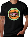 Burger Life Graphic Tee - Unisex Black T-Shirt