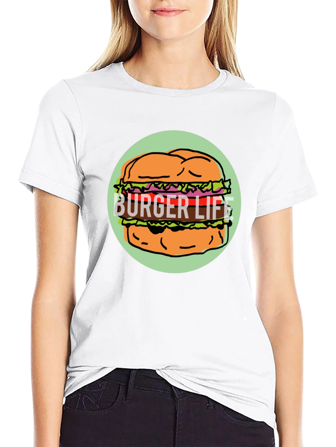 Burger Life Graphic Tee - Unisex Black T-Shirt