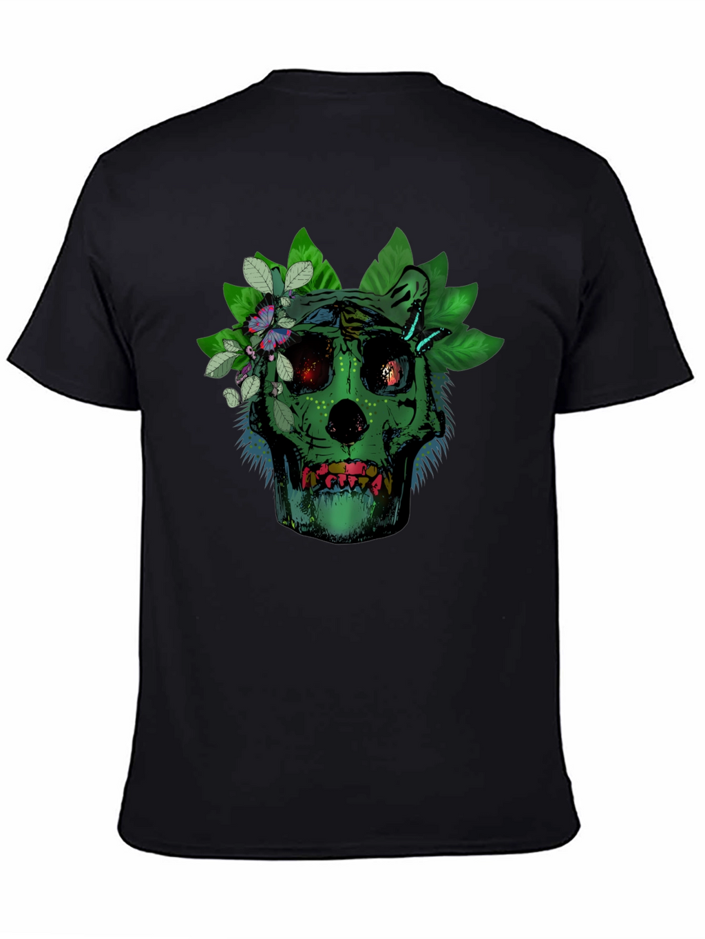 Green Skull Floral T-Shirt