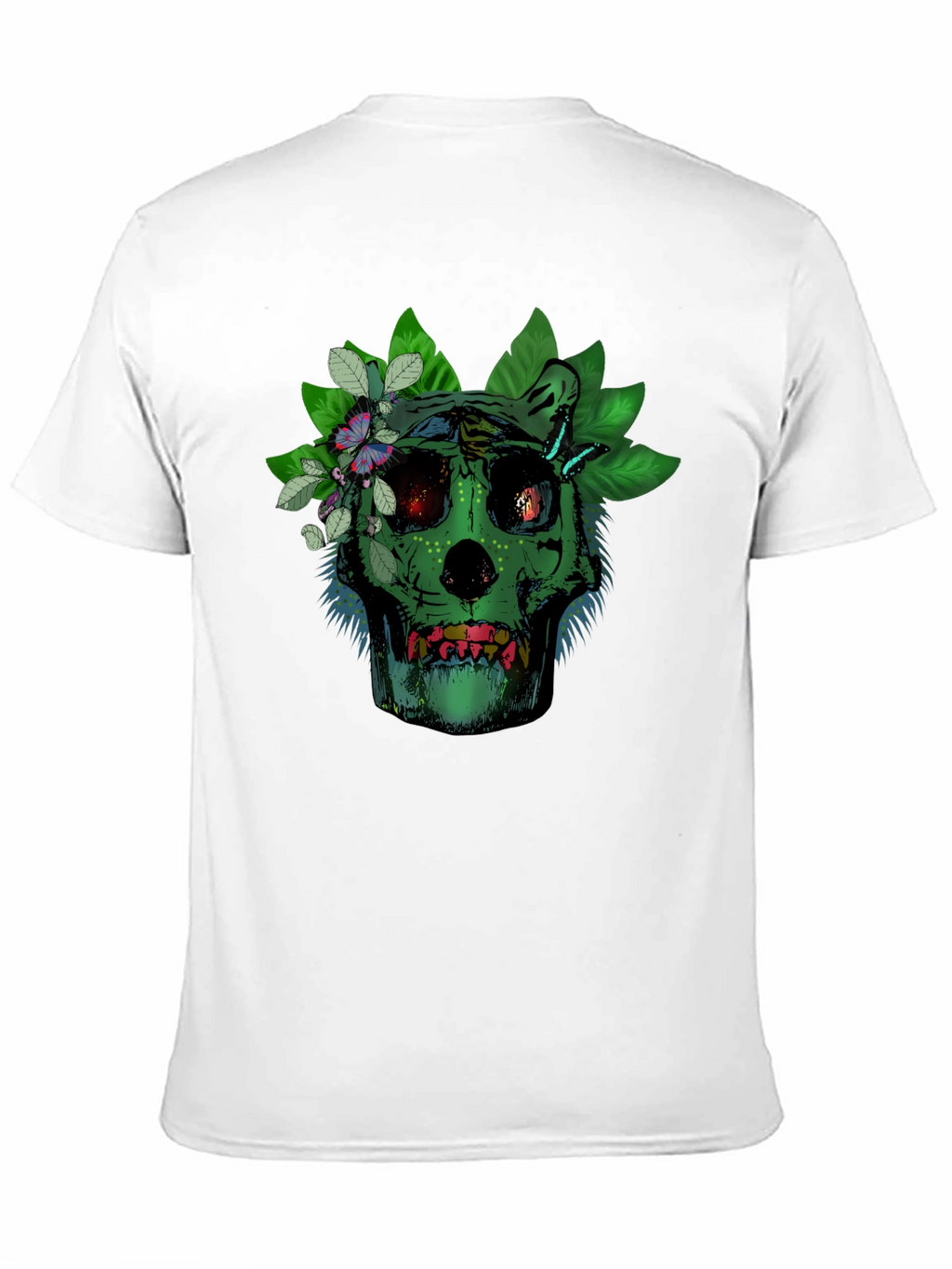 Green Skull Floral T-Shirt