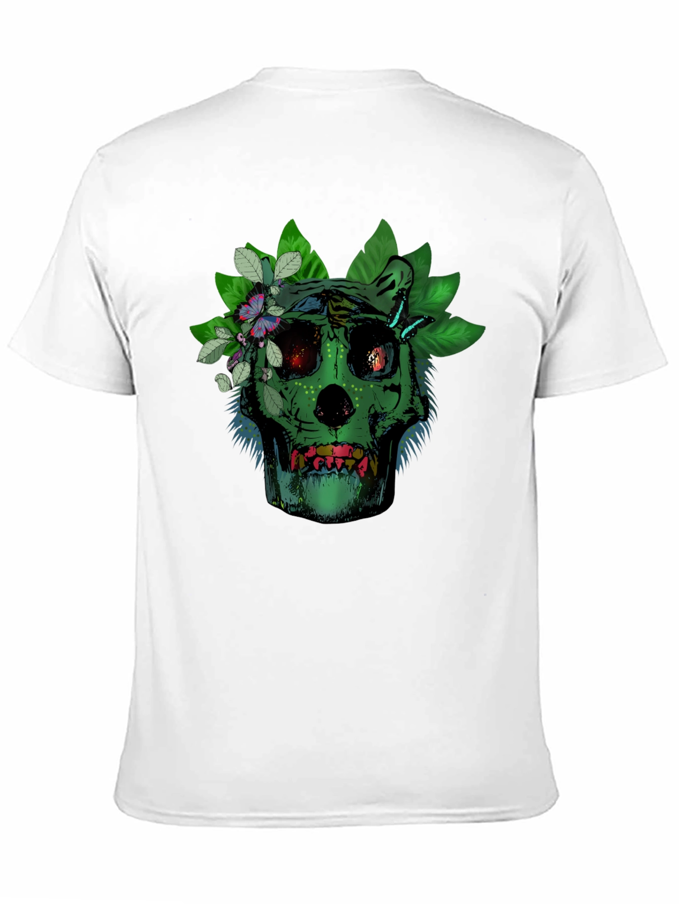 Green Skull Floral T-Shirt