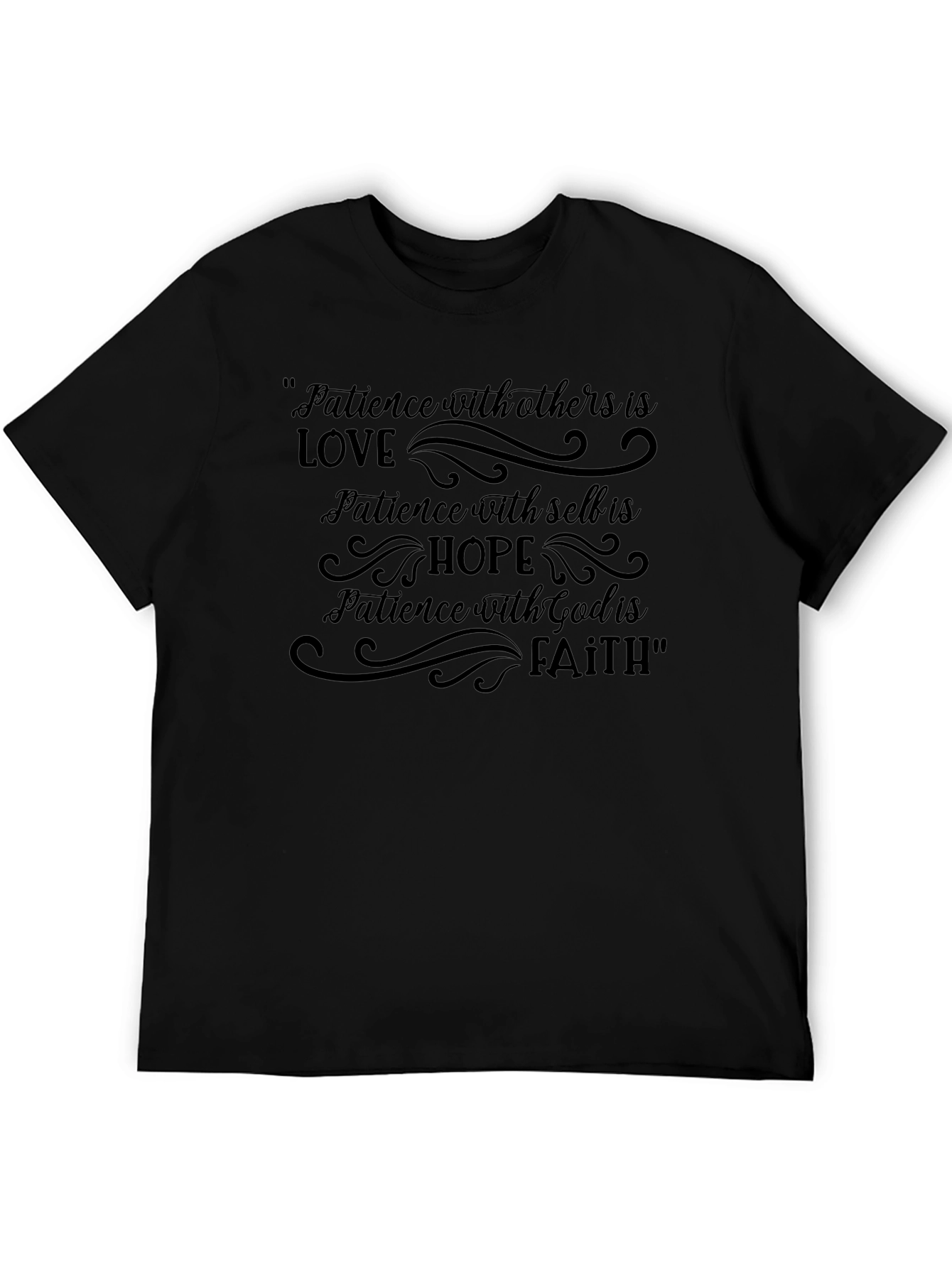Patience Love Hope Faith Graphic T-Shirt