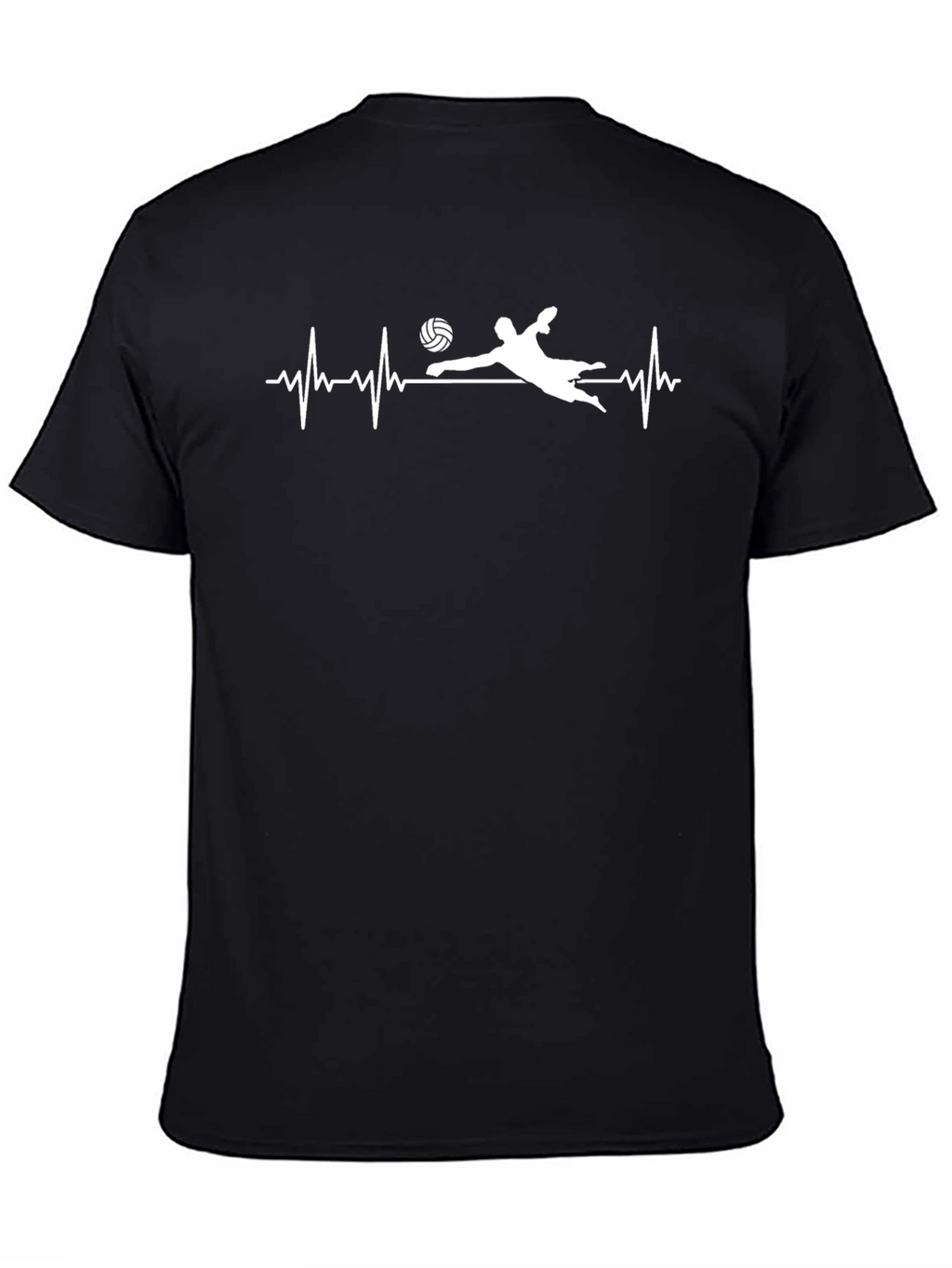 Volleyball Heartbeat T-Shirt - Sporty Graphic Tee