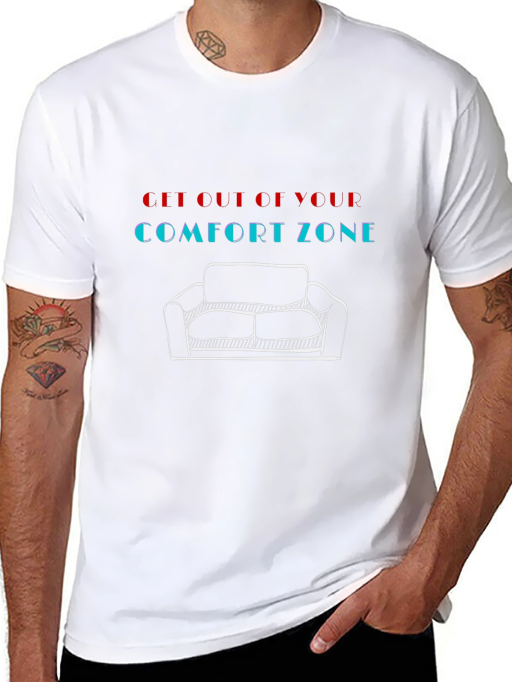 Comfort Zone T-Shirt - Motivational Graphic Tee
