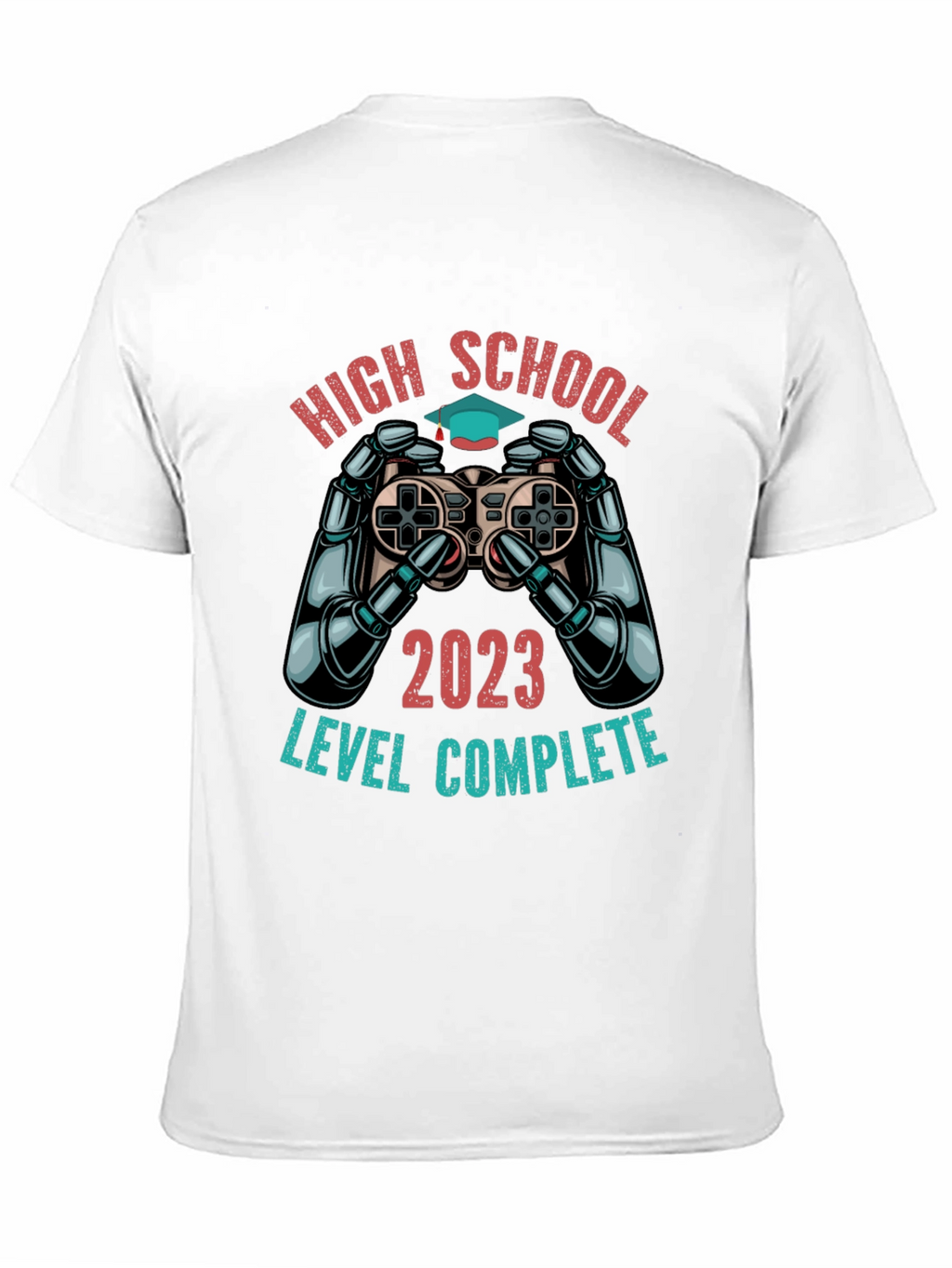 High School Graduation 2023 T-Shirt - Level Complete Gamer