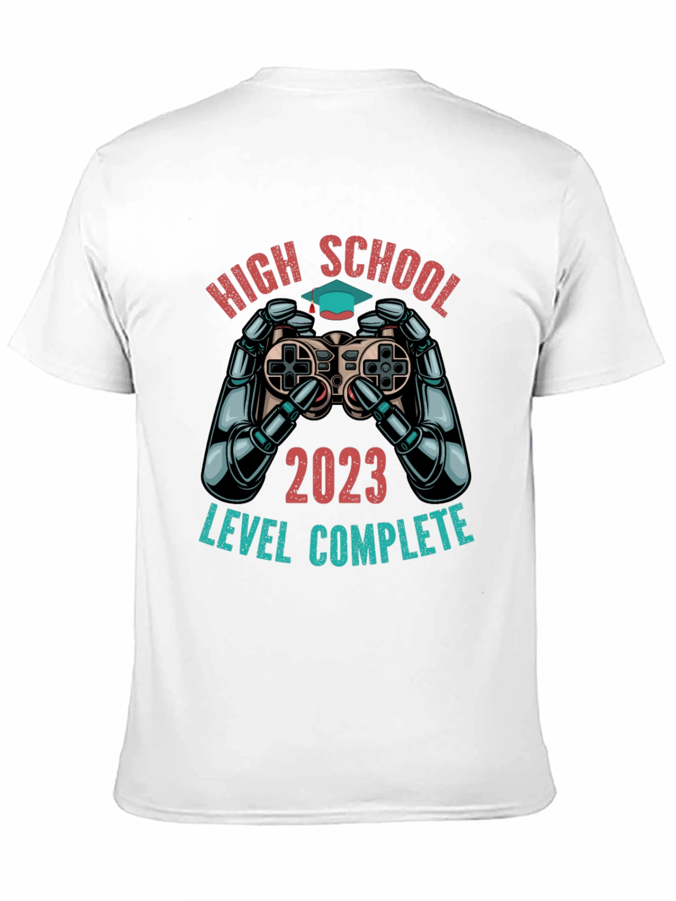 High School Graduation 2023 T-Shirt - Level Complete Gamer