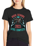 High School Graduation 2023 T-Shirt - Level Complete Gamer