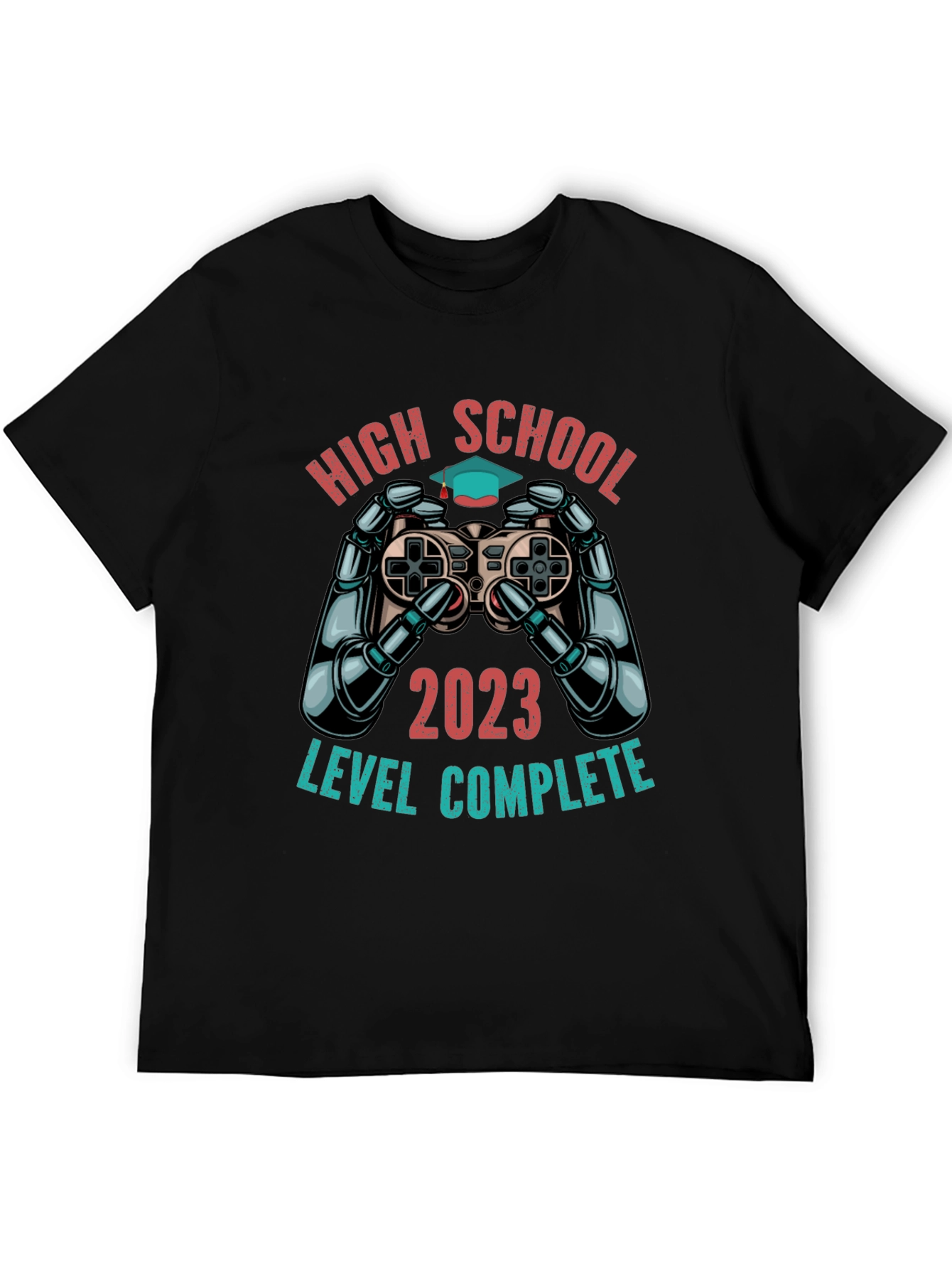 High School Graduation 2023 T-Shirt - Level Complete Gamer