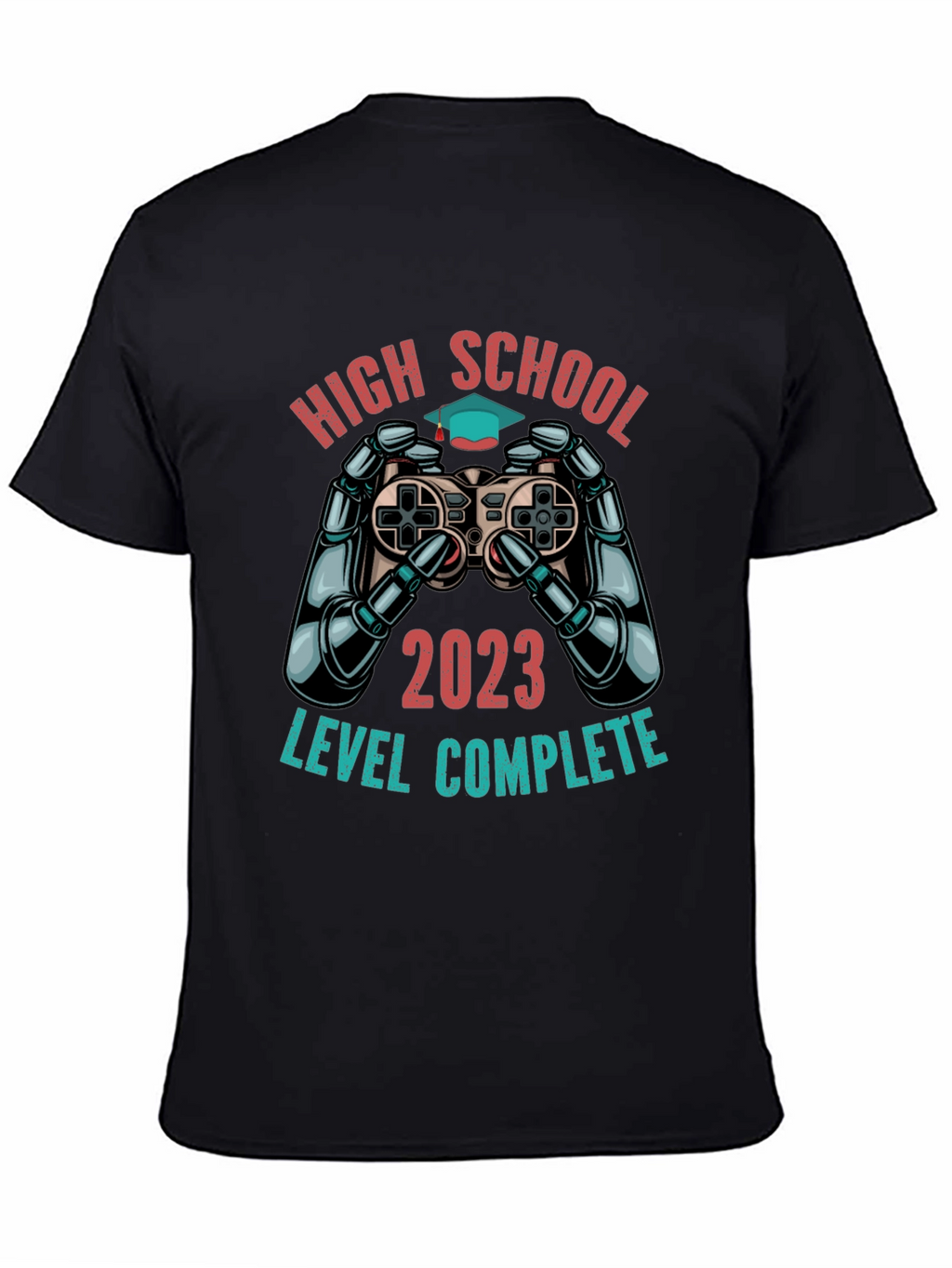 High School Graduation 2023 T-Shirt - Level Complete Gamer