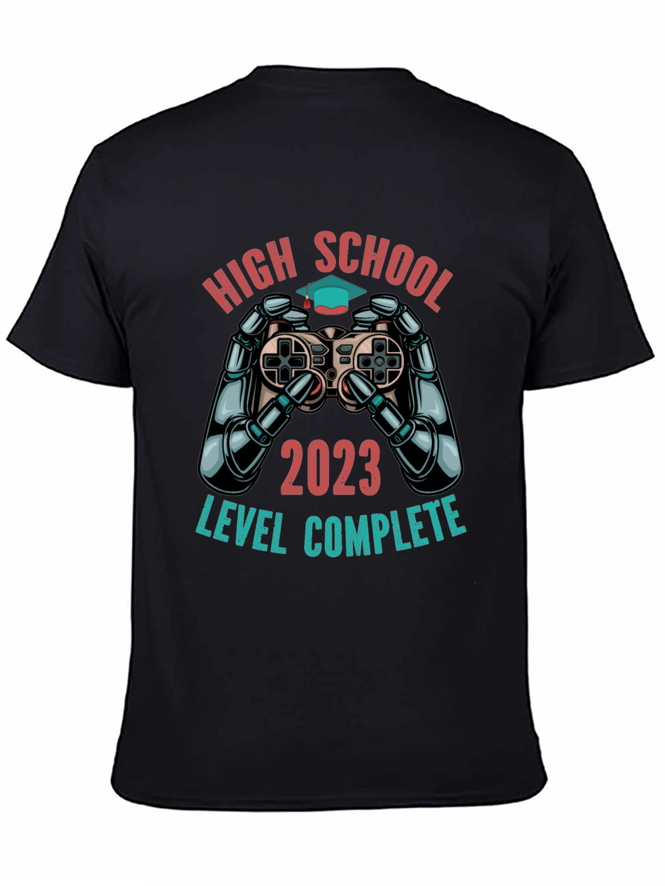 High School Graduation 2023 T-Shirt - Level Complete Gamer