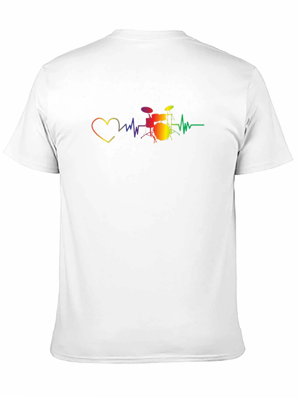 Drum Heartbeat Graphic Tee - Music Lovers T-Shirt