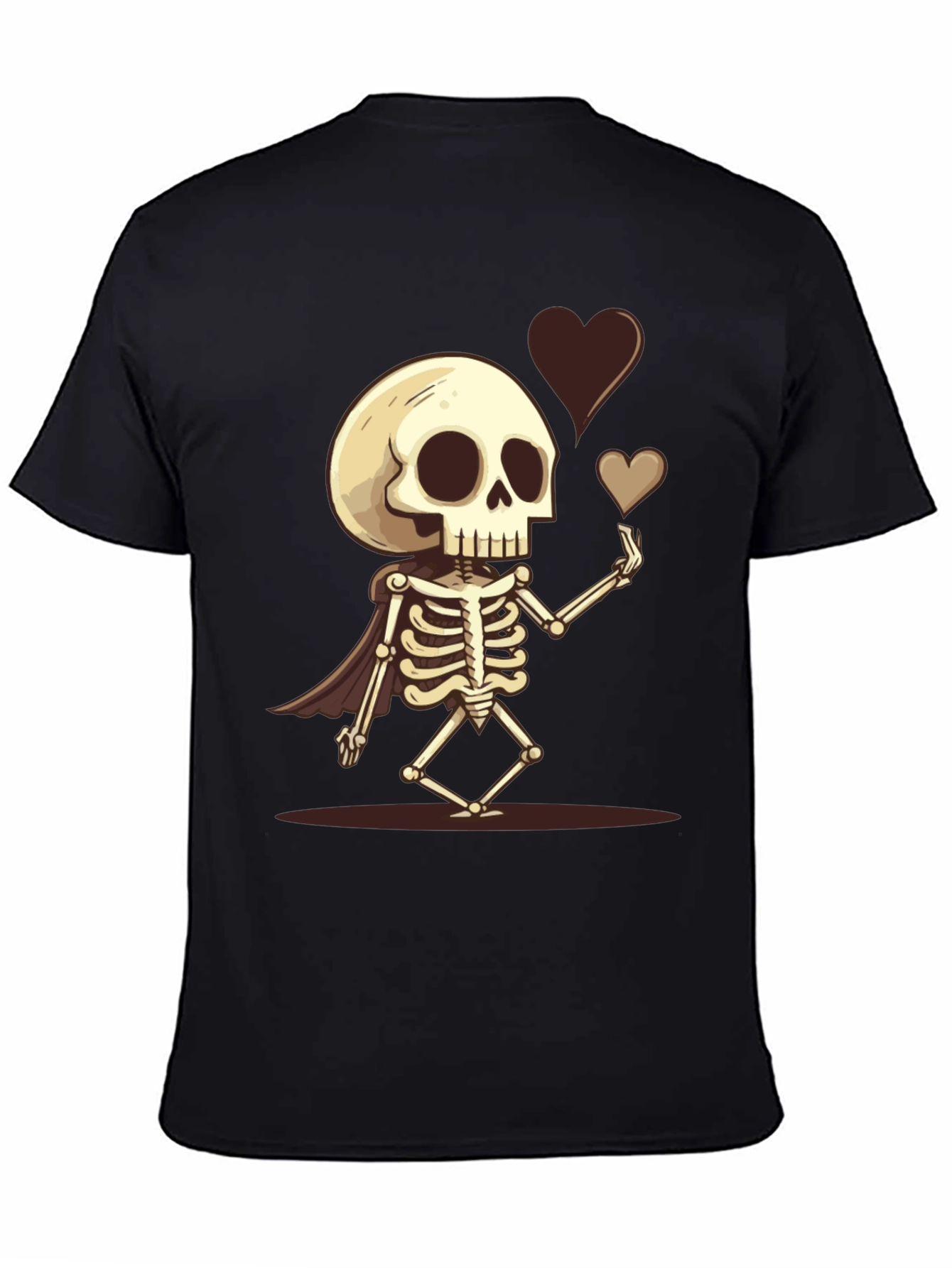 Skeleton Love T-Shirt - Heart Design Tee