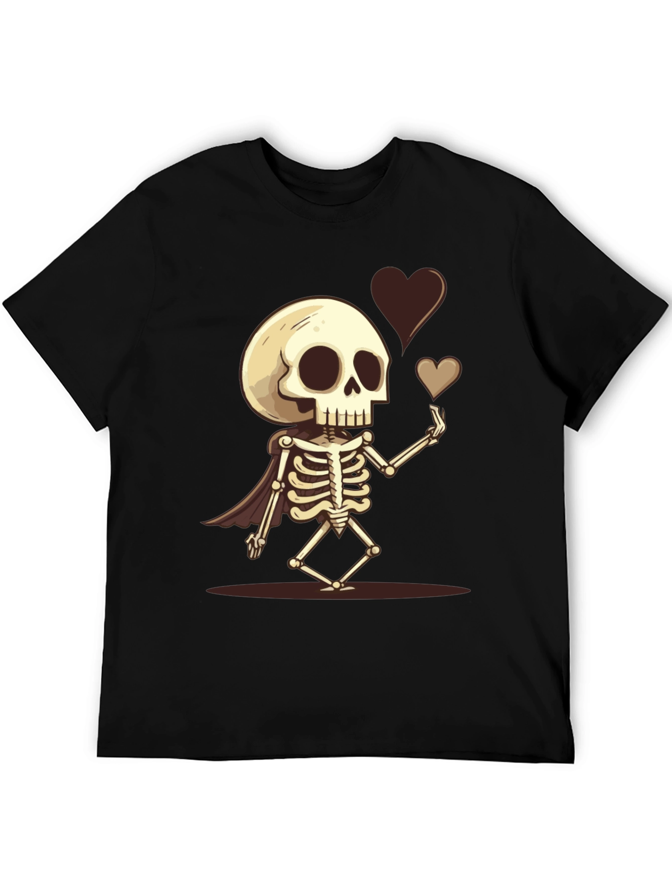 Skeleton Love T-Shirt - Heart Design Tee