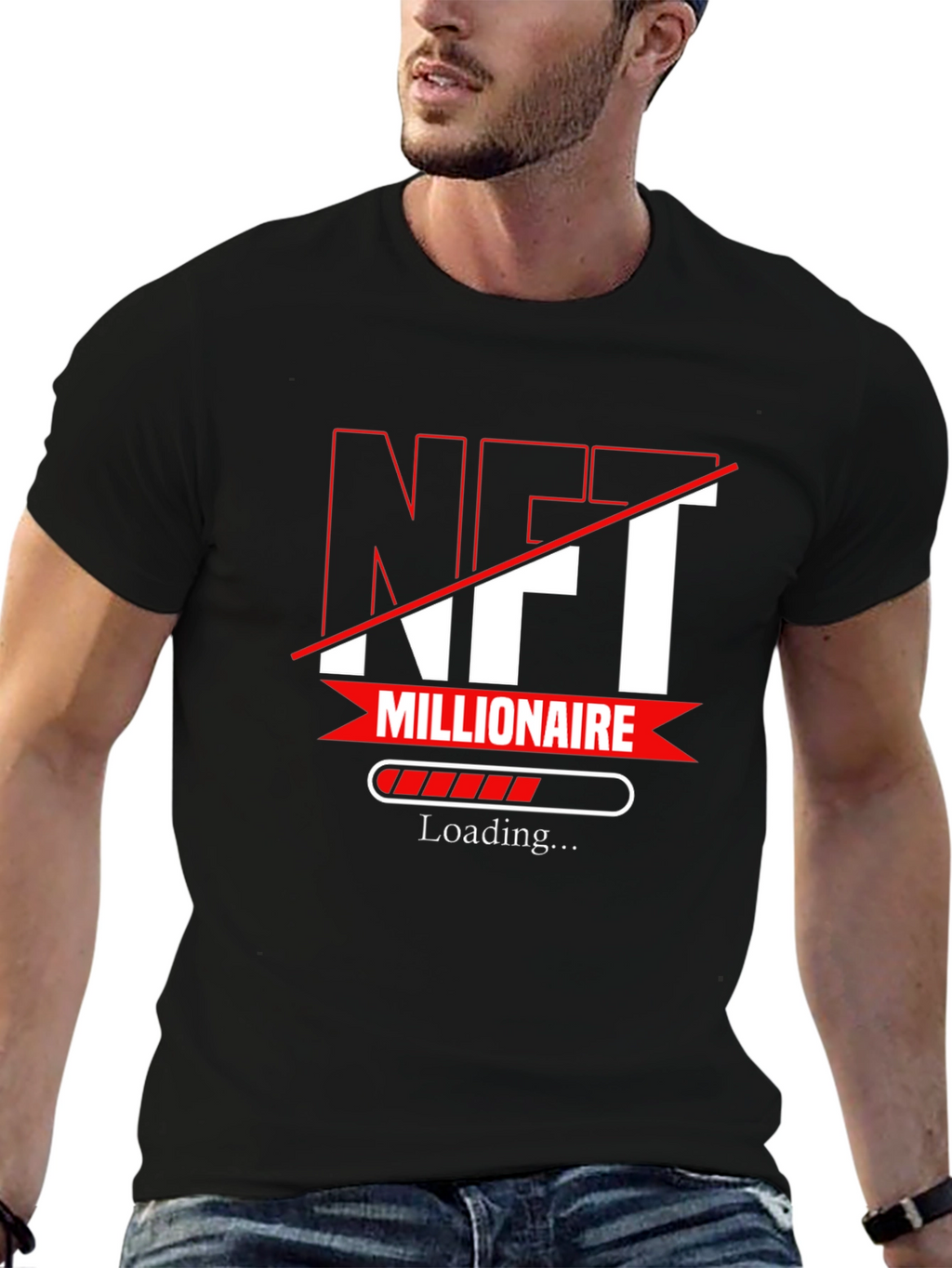 NFT Millionaire Loading T-Shirt - Black