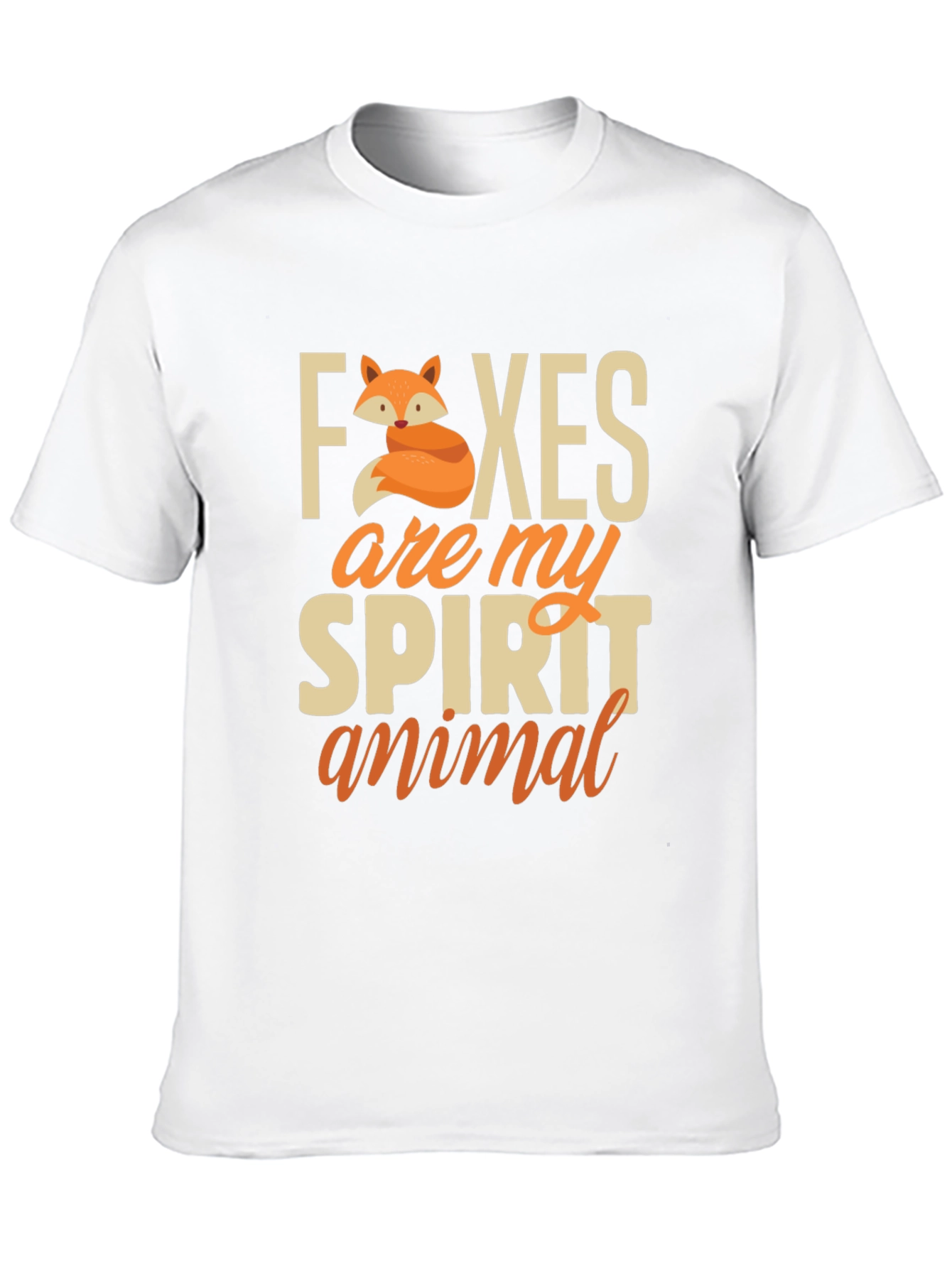 Fox Spirit Animal T-Shirt - Cute Graphic Tee